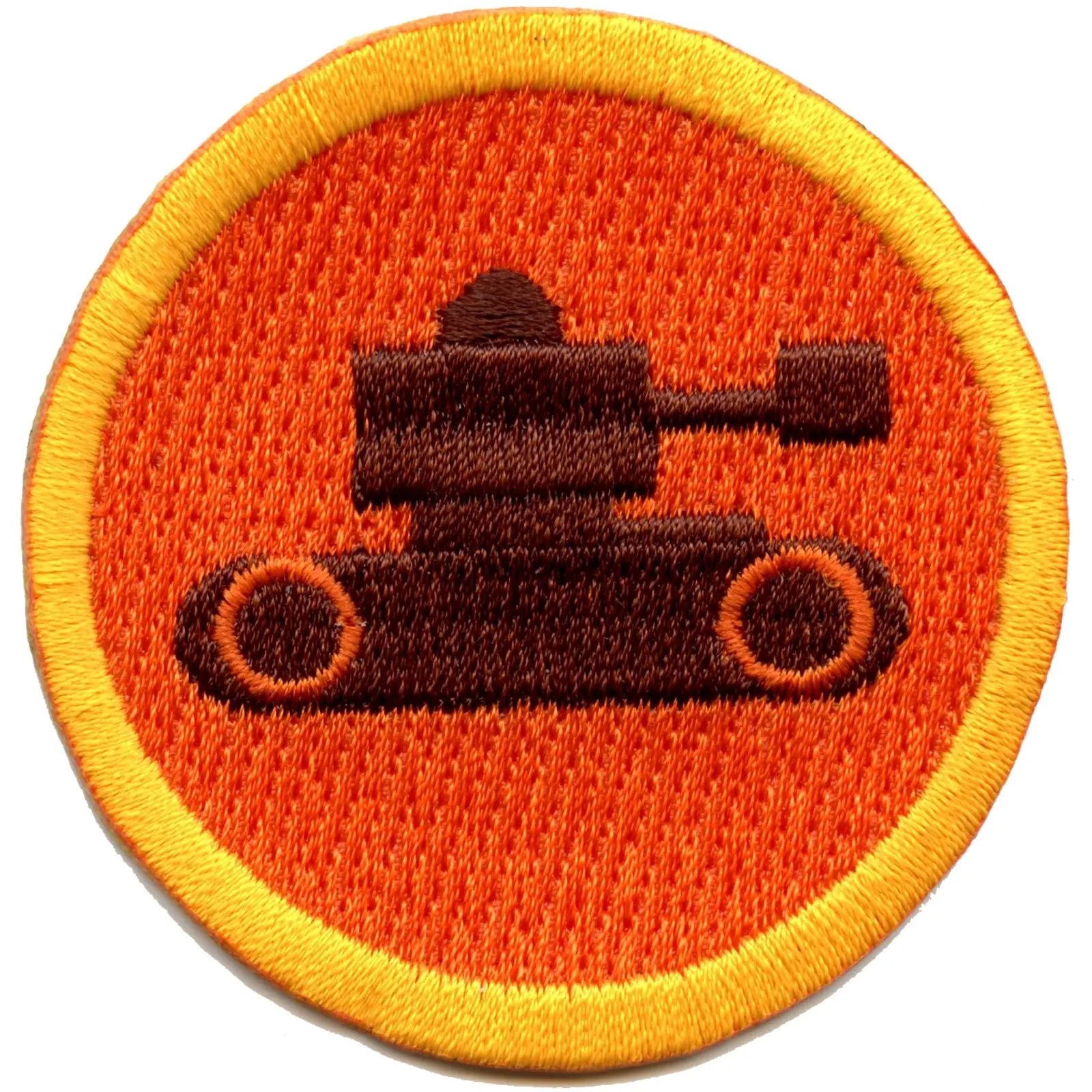 Military Tank Strategy Merit Badge Embroidered Iron-on Patch