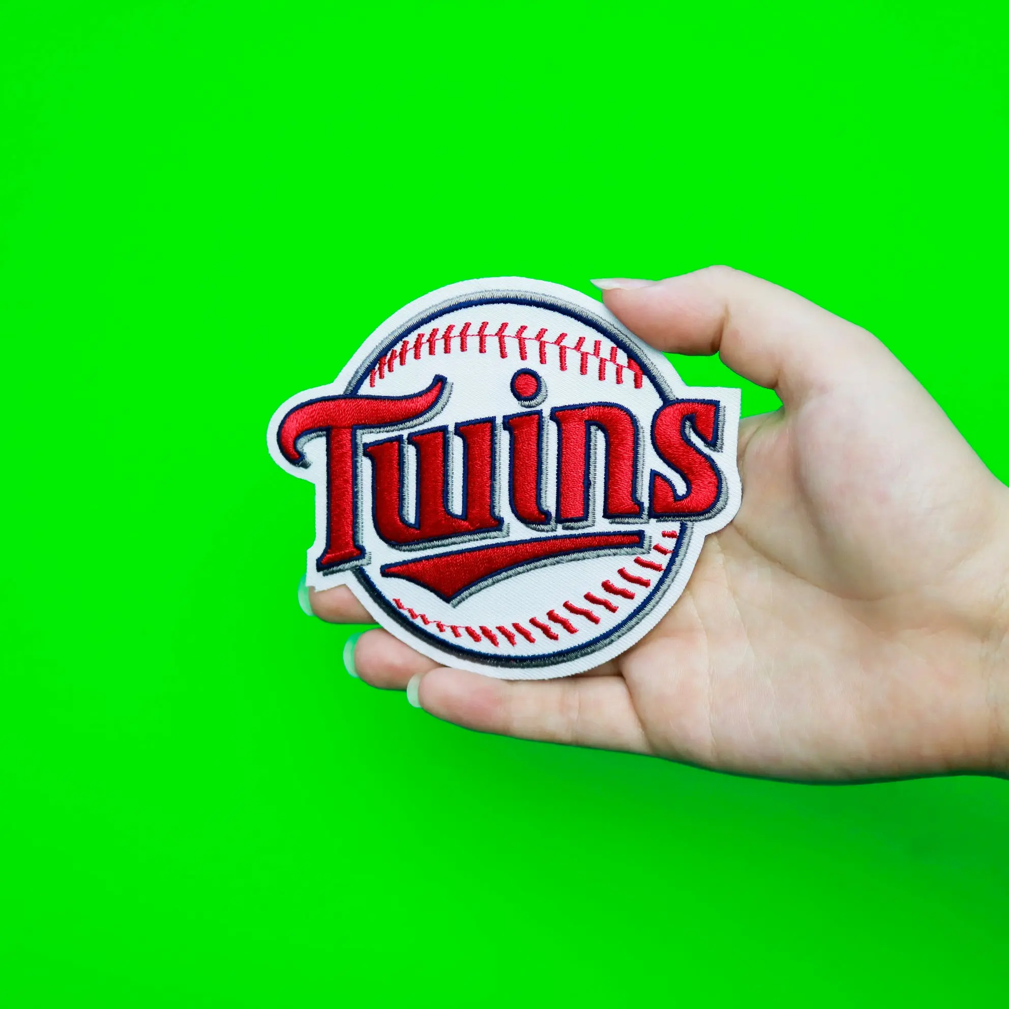 Minnesota Twins Secondary Round Ball Team Logo Patch - Image 2