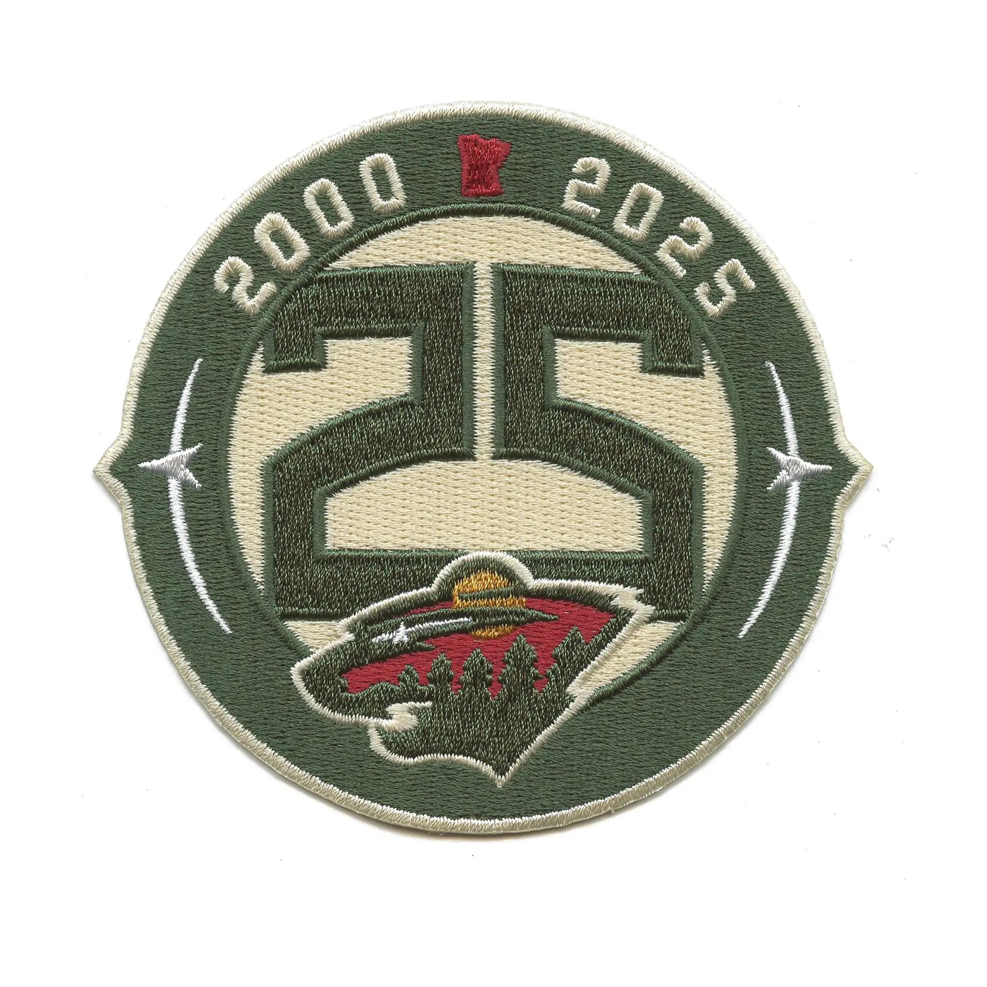 Minnesota Wild 25th Anniversary NHL Season Jersey Patch 2025-26 - Image 2