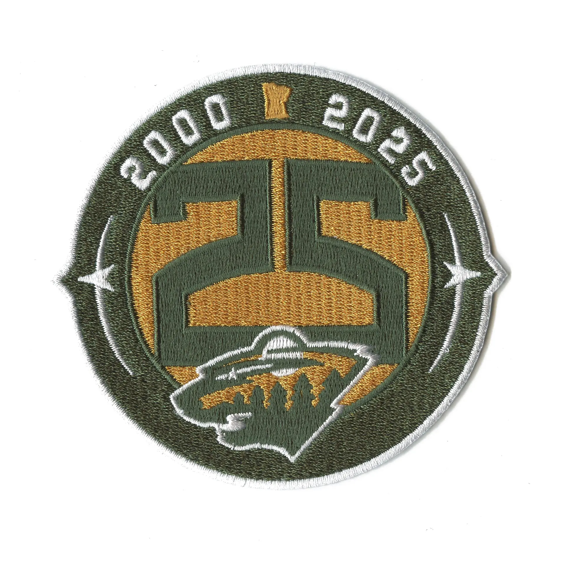 Minnesota Wild 25th Anniversary NHL Season Jersey Patch 2025-26 (Alternate) - Image 2
