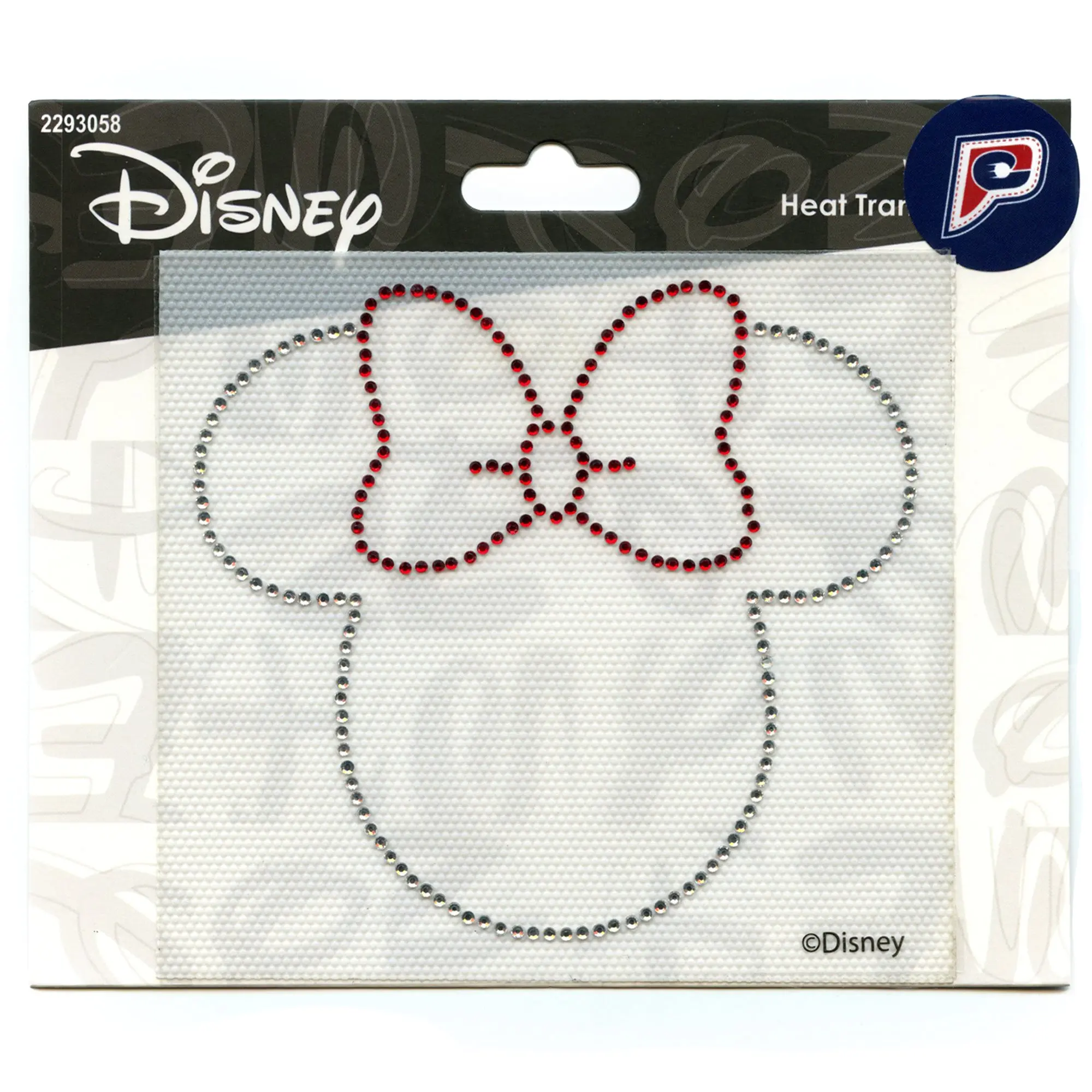 Minnie Mouse Rhinestone Head Patch Disney Mickey Cartoon Applique Iron On - Image 2