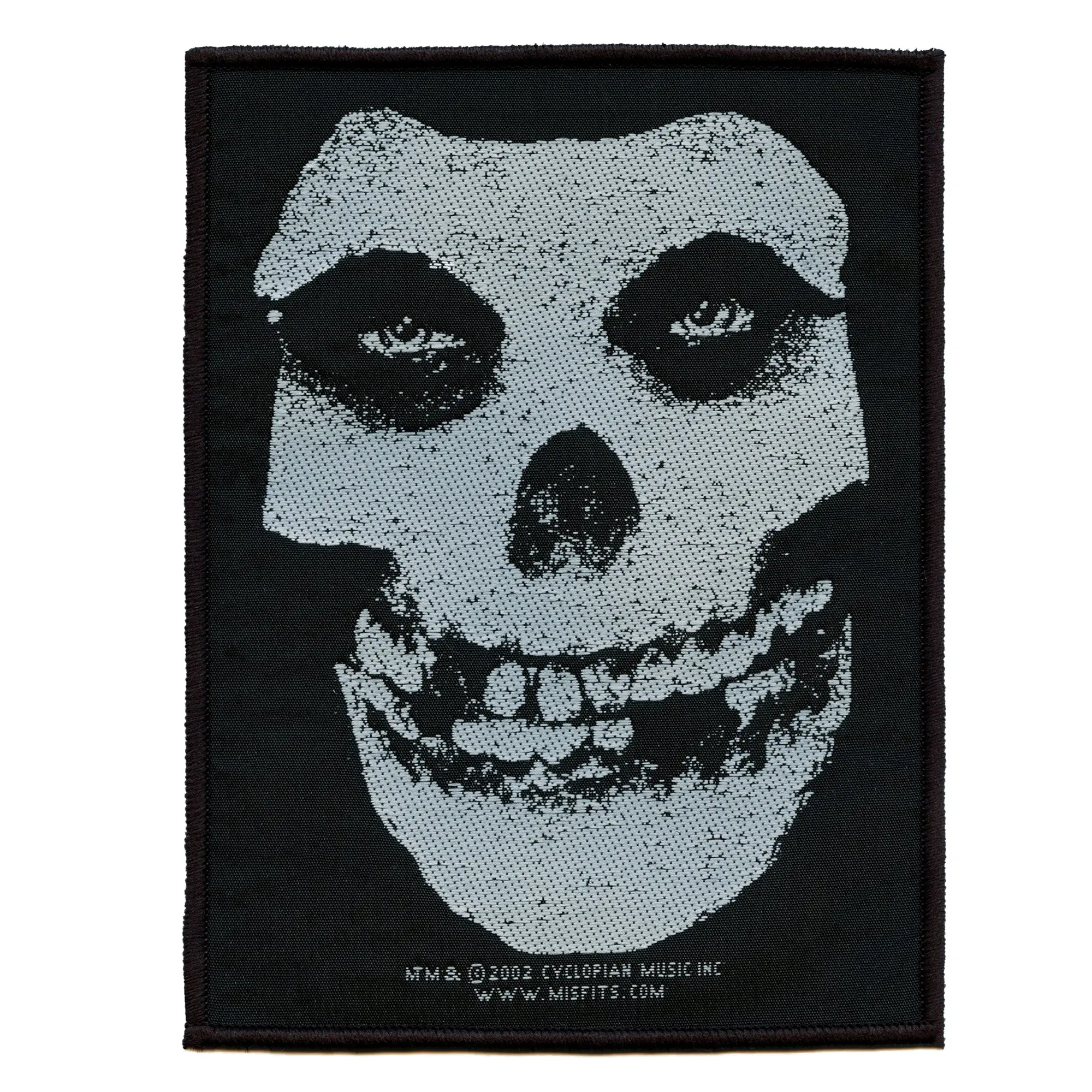 Misfits White Skull Patch Grunge Punk Rock Woven Sew On