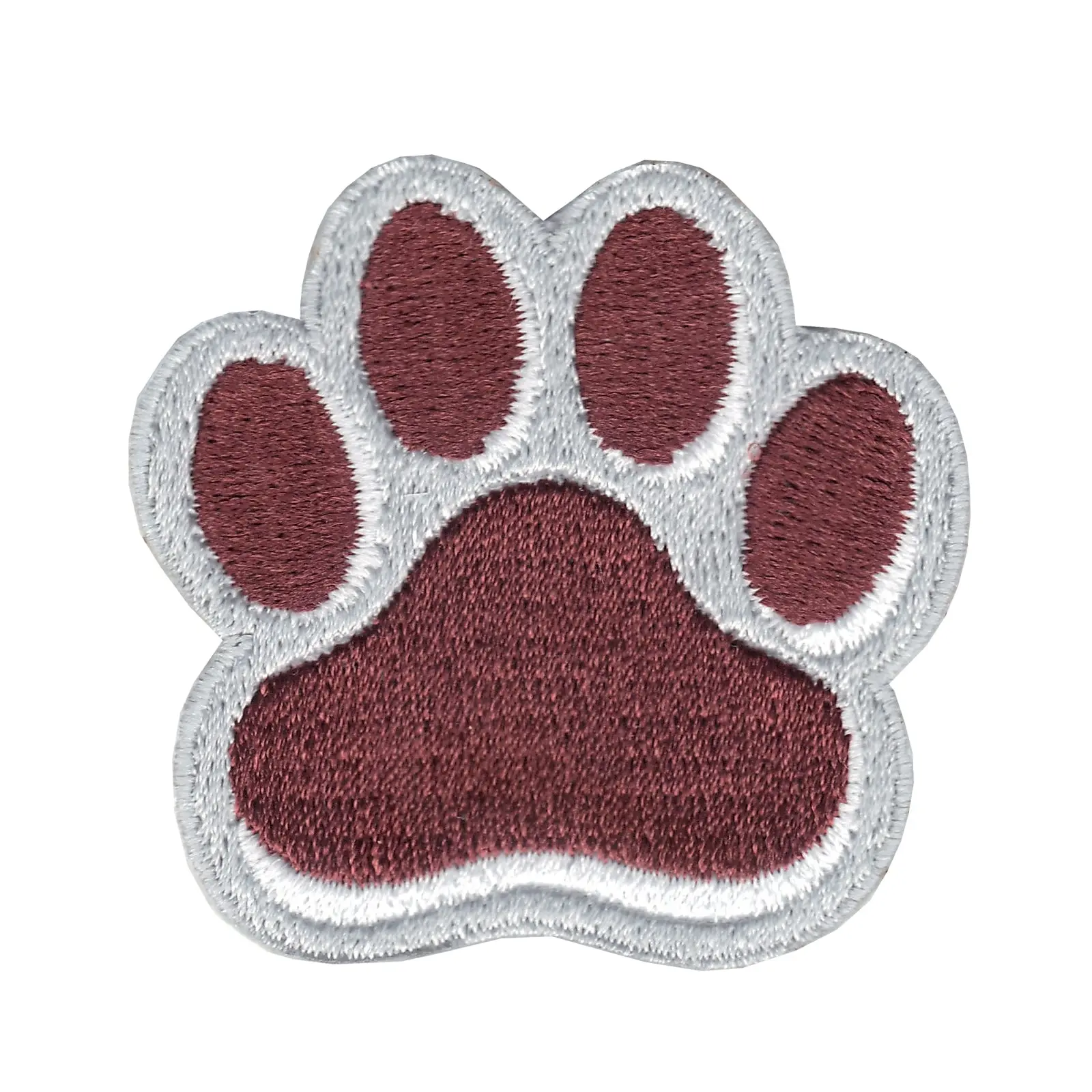 Mississippi State Bulldogs Paw Iron On Embroidered Patch