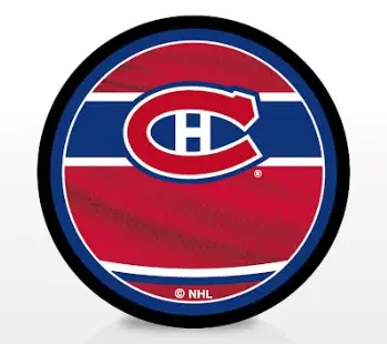Montreal Canadiens Retro Hockey Souvenir Game Puck - Image 2