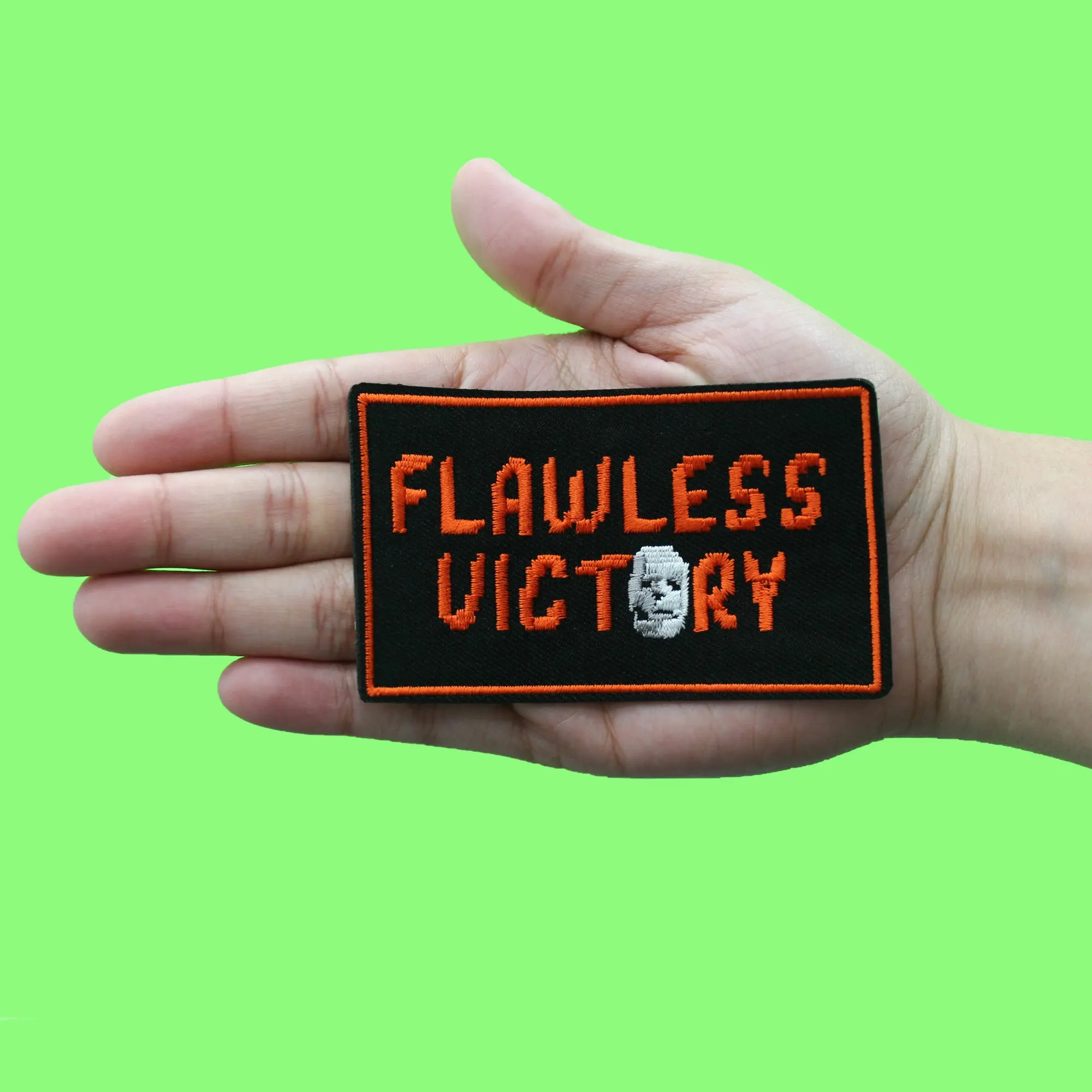 Mortal Kombat Flawless Victory Patch Video Game Embroidered Iron-On - Image 2