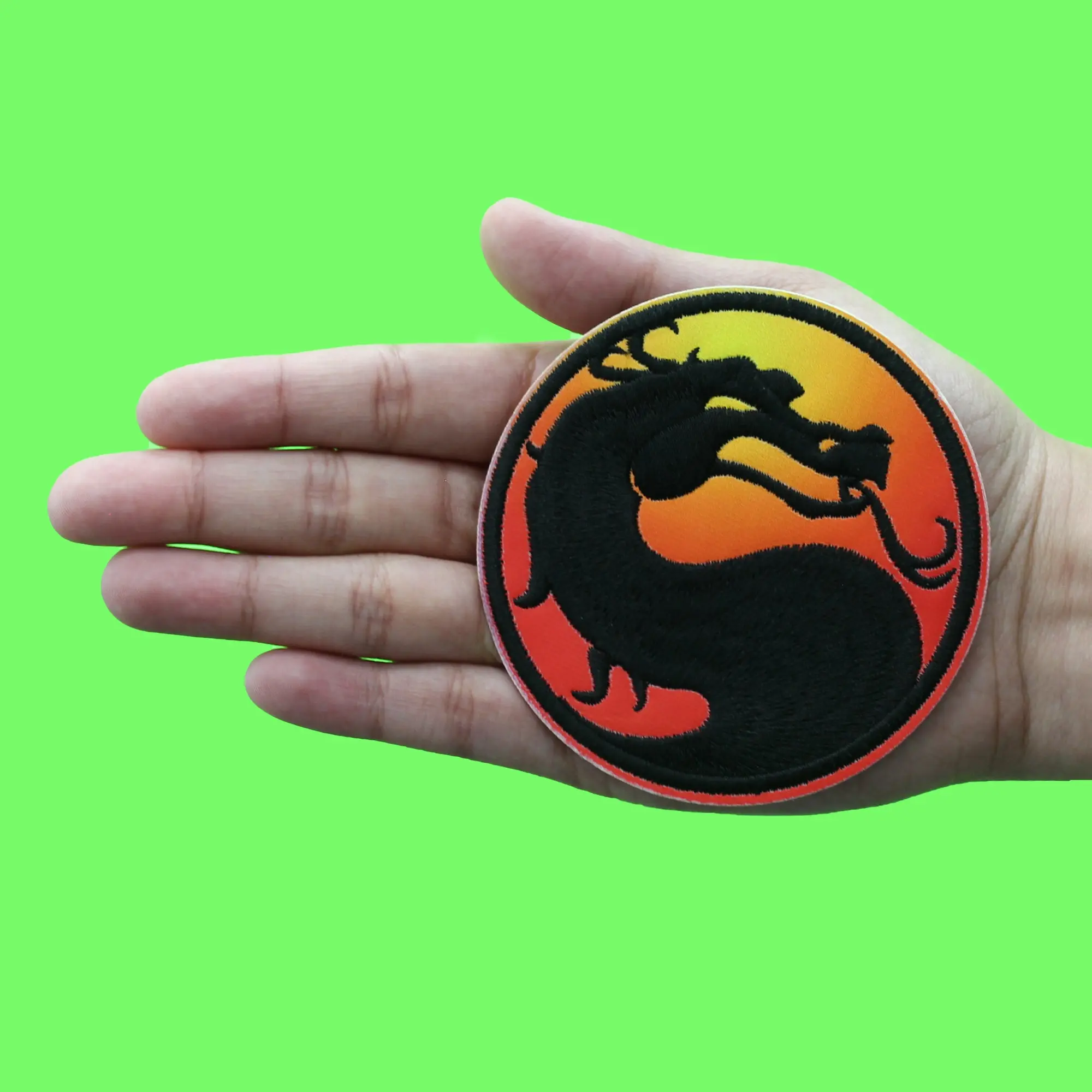 Mortal Kombat Logo Patch Modern Video Game Sublimated Embroidered Iron-On - Image 2