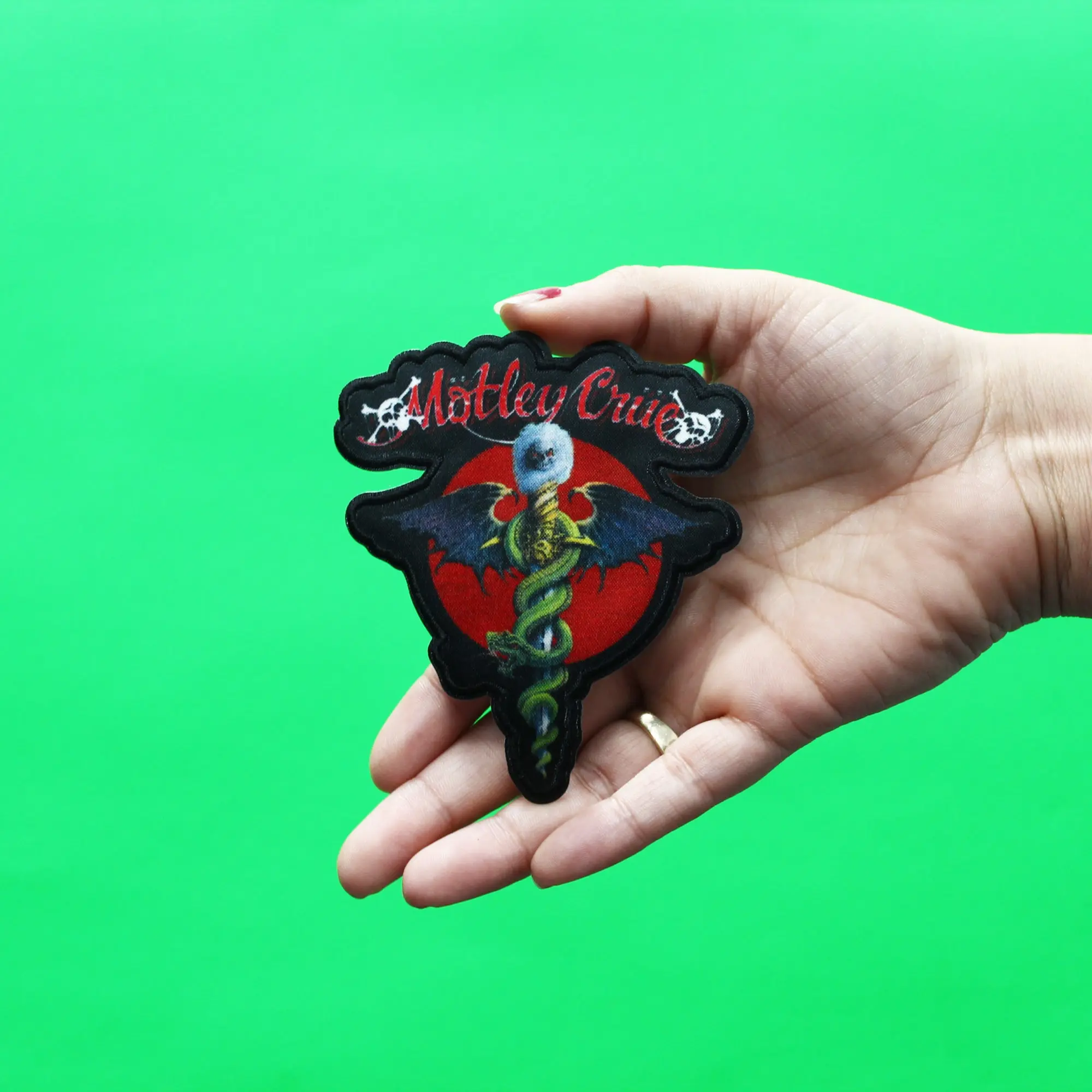 Motley Crue Patch Dr. Feelgood Embroidered Iron On - Image 2