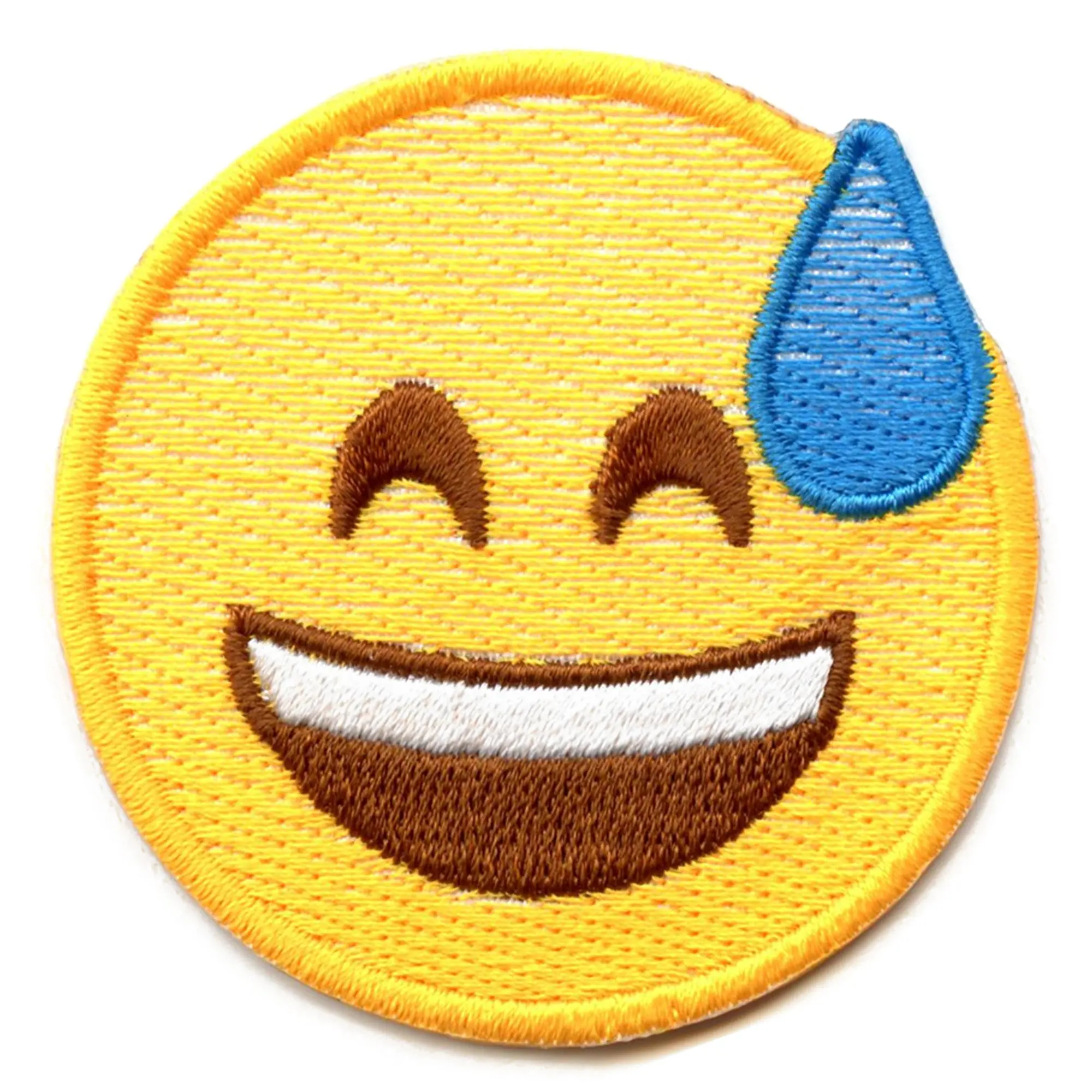 Nervous Sweat Face Patch Keyboard Embroidered Iron On