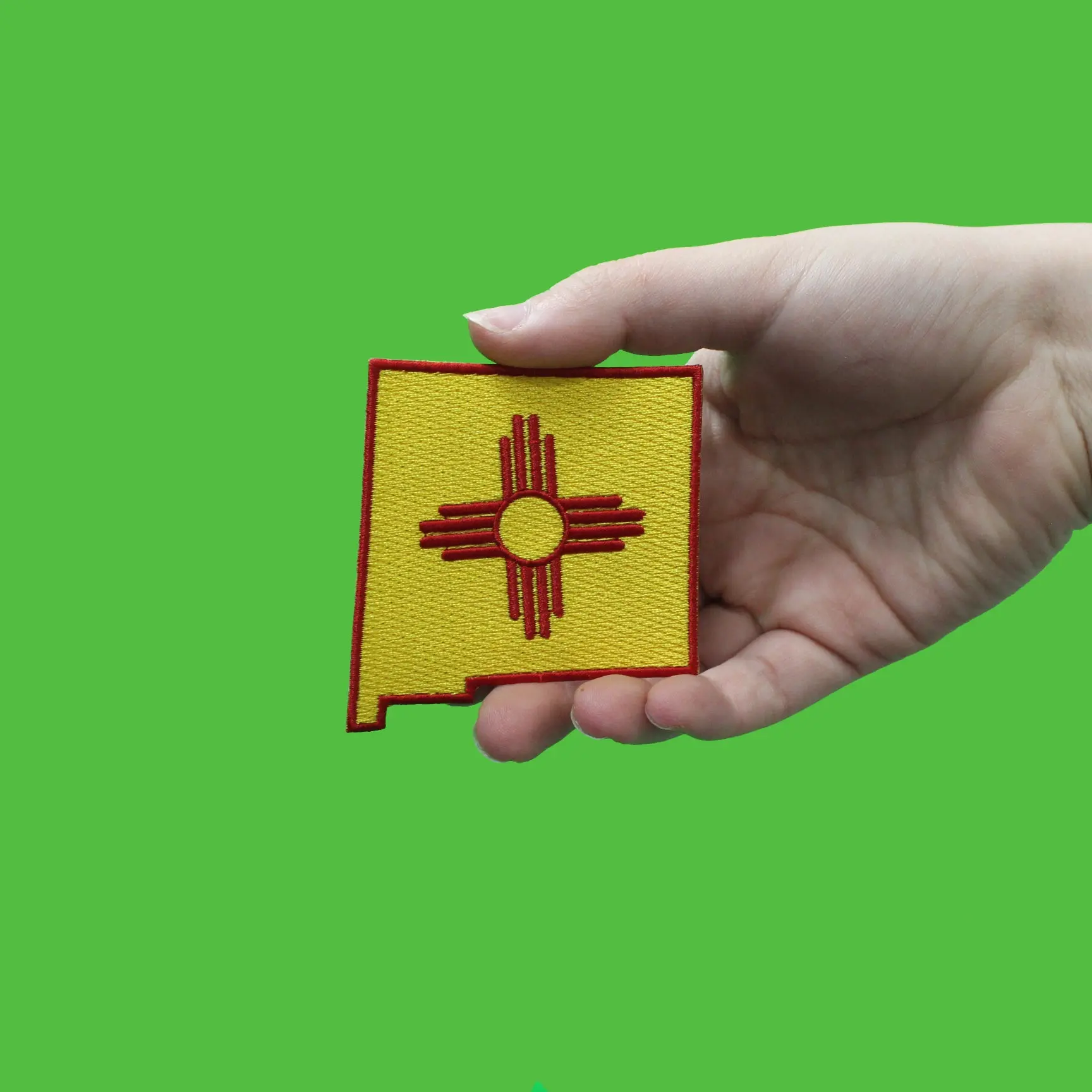 New Mexico Flag State Embroidered Iron On Patch - Image 2
