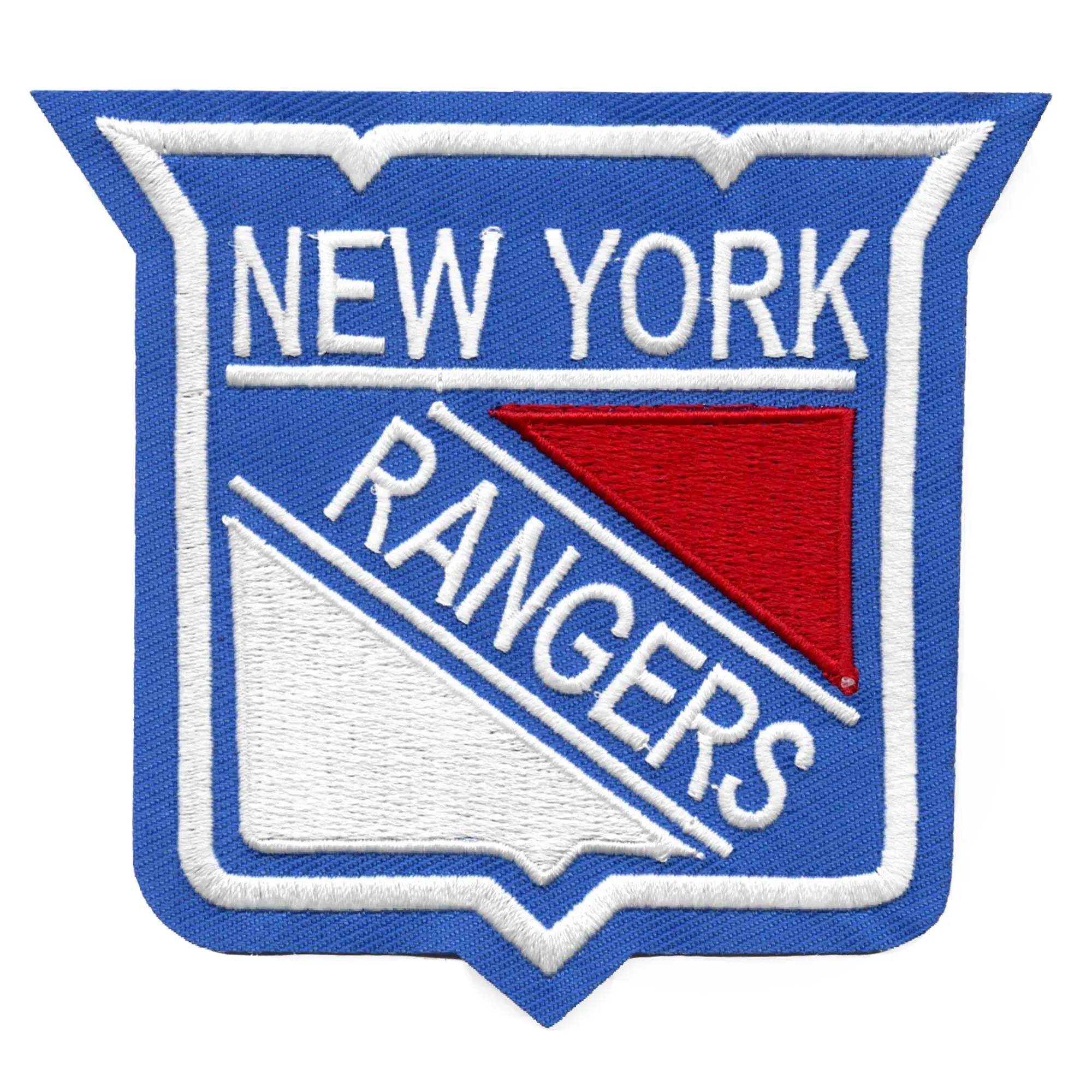 New York Rangers Primary Team Logo Patch Blue Border