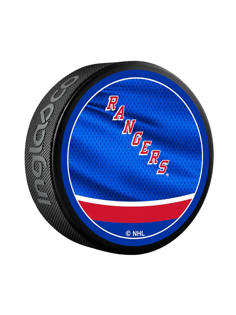 New York Rangers Retro Hockey Souvenir Game Puck - Image 2