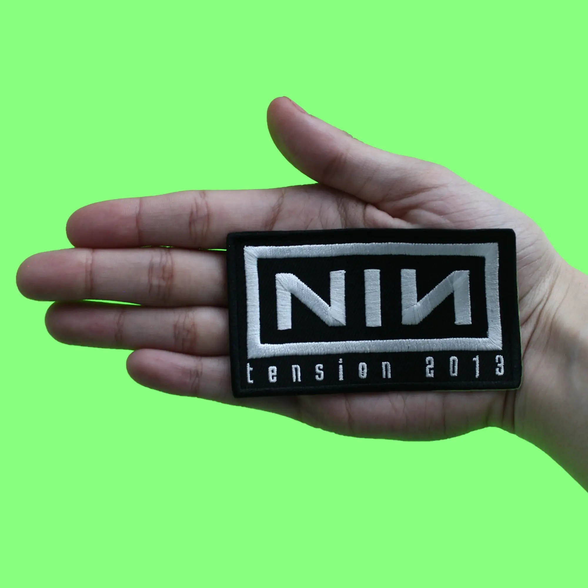 Nine Inch Nails Patch Tension 2013 Tour Embroidered Iron On - Image 2