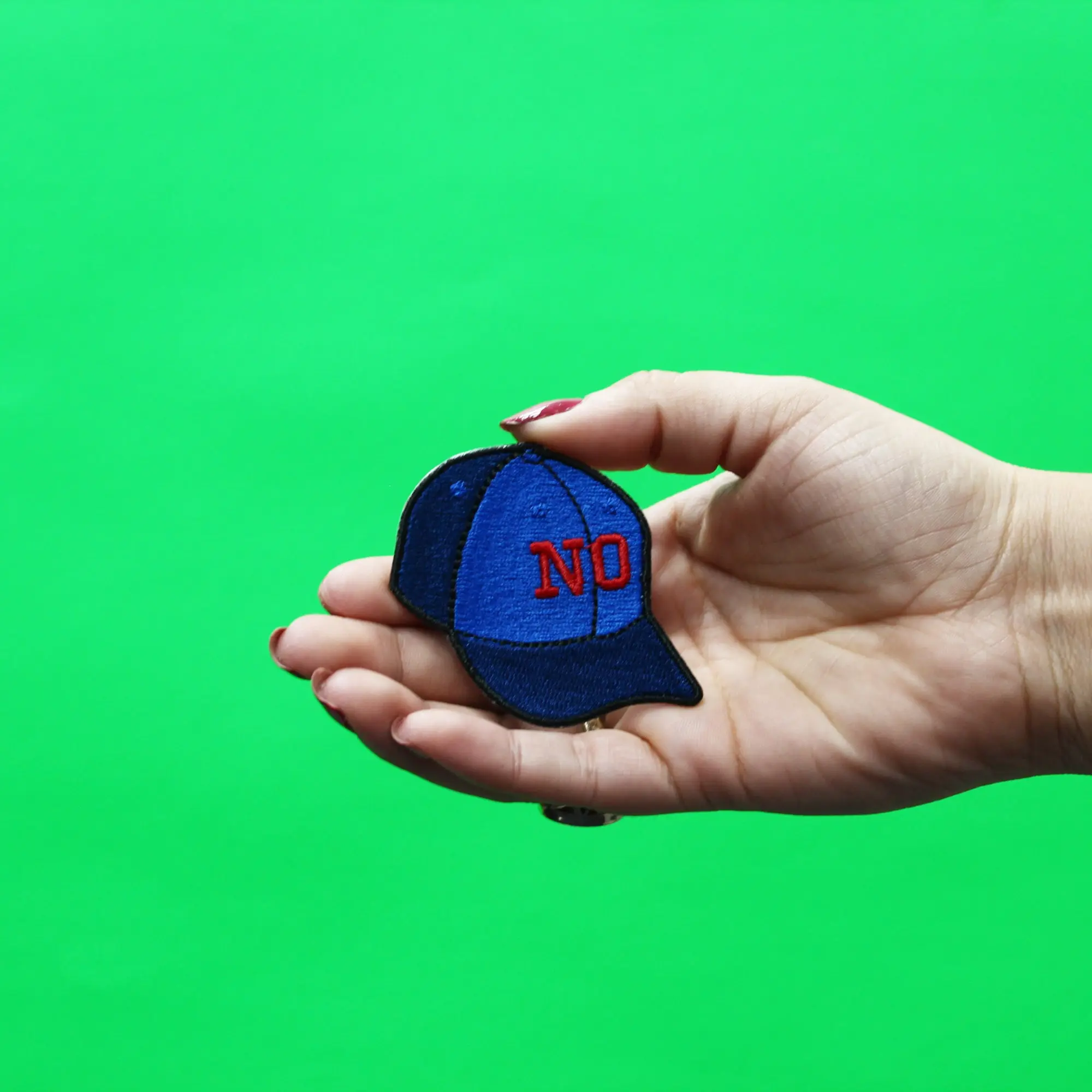 No Cap Patch Hat Embroidered Iron On - Image 2