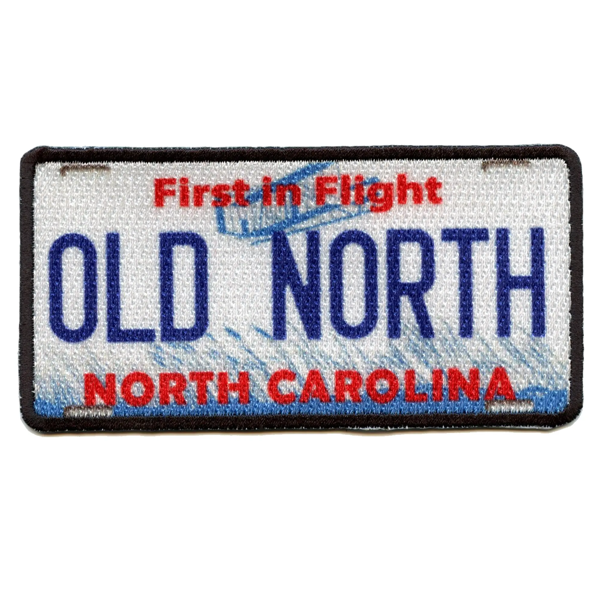 North Carolina License Plate Patch Old North Travel Sublimated Iron On