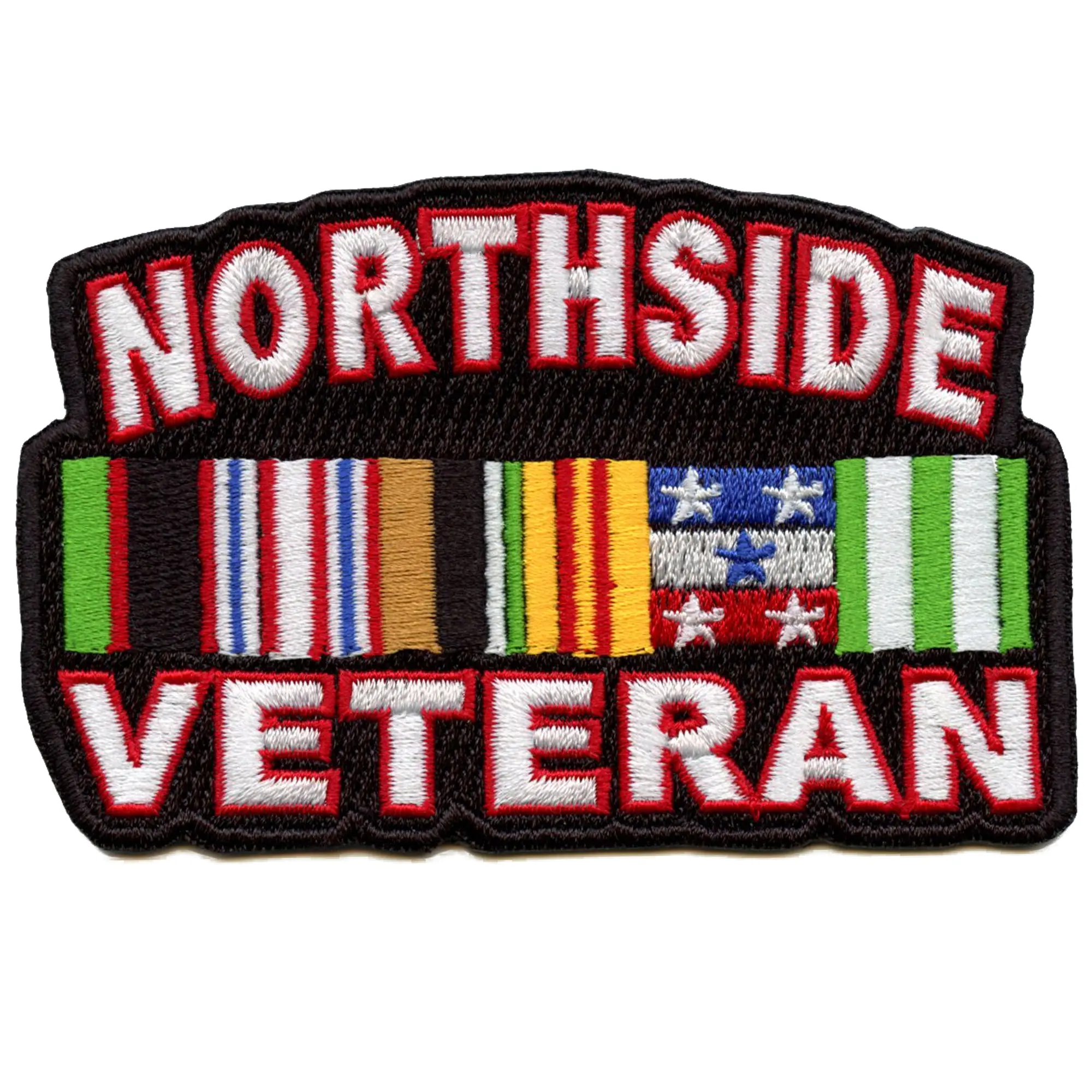 Northside Veteran Military Patch Houston Parody Embroidered Iron On Patch - Image 2