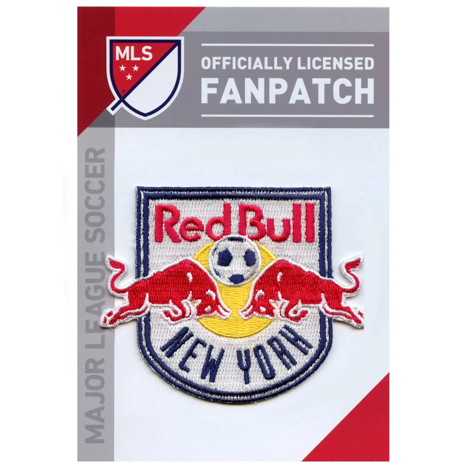 NY Red Bull Primary Team Crest Embroidered Jersey Patch