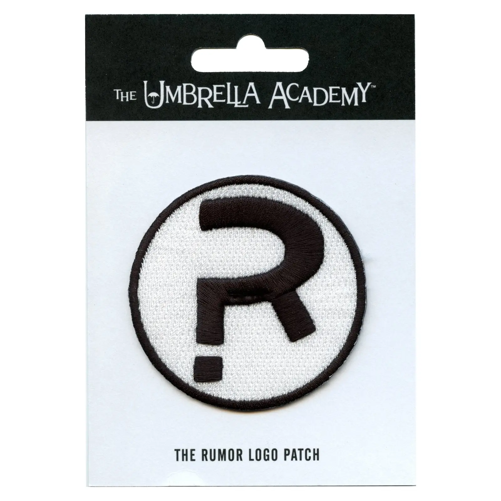 Official Umbrella Academy The Rumor R Logo Embroidered Iron On Patch - Image 2