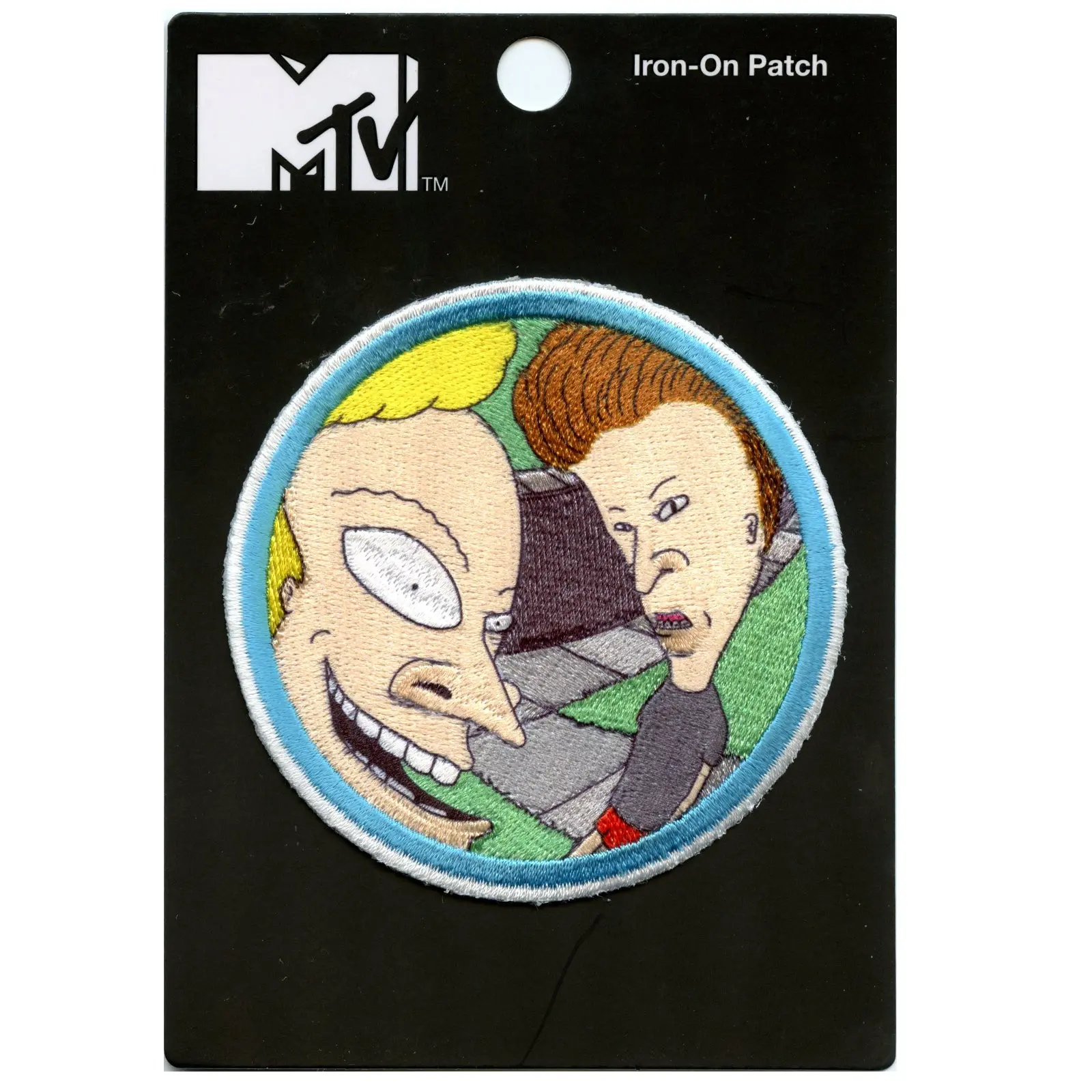 Official Beavis And Butt-Head Round Logo Embroidered Iron On Foto Patch - Image 2