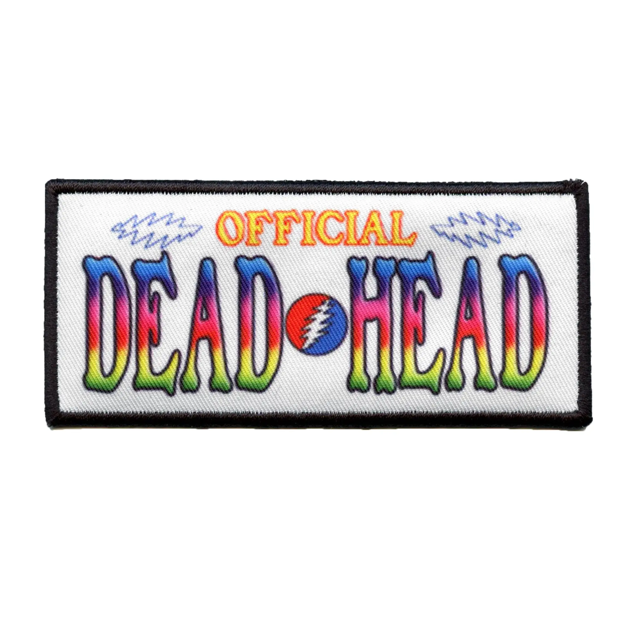 Official Dead Head Patch Grateful Dead Band Sublimated Iron On