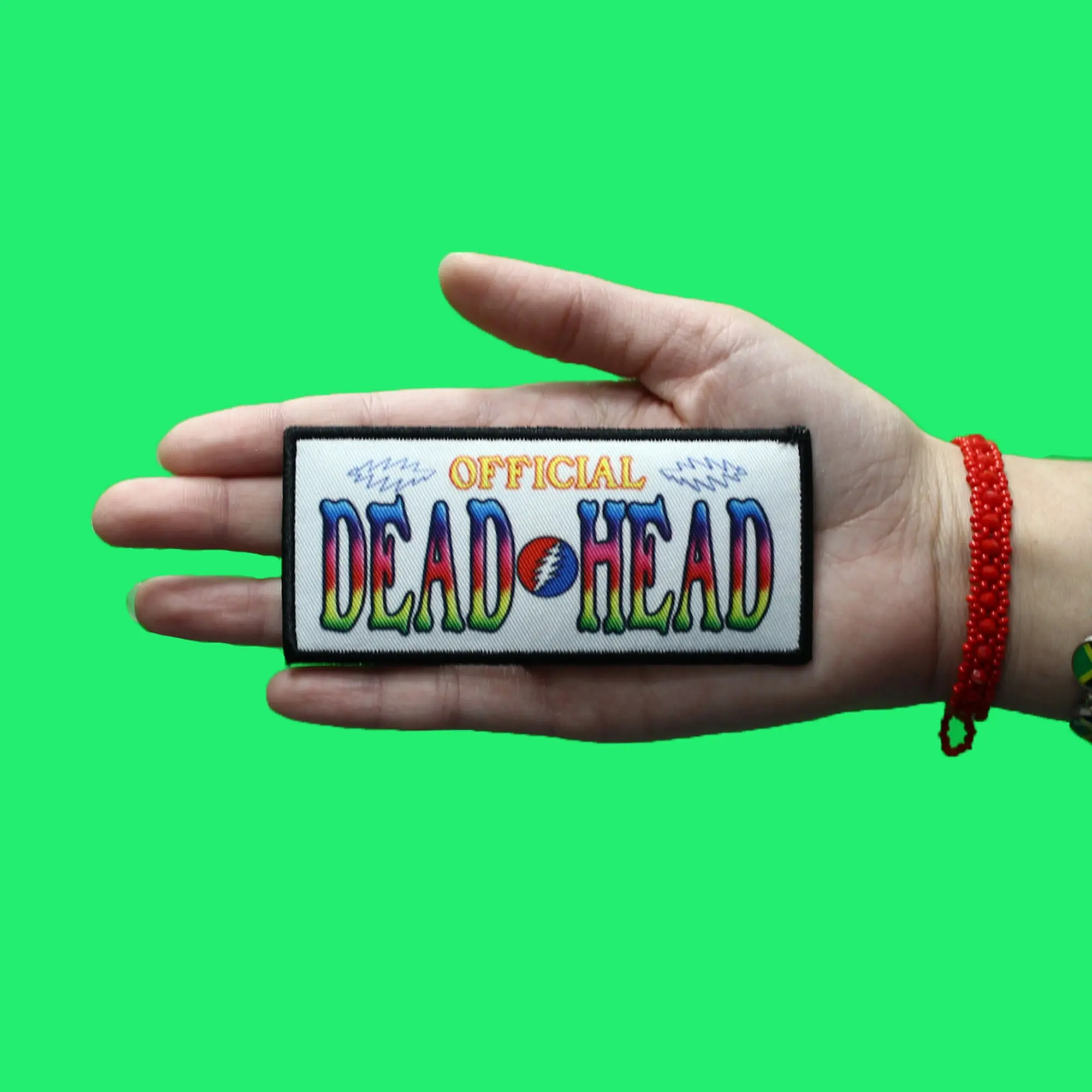 Official Dead Head Patch Grateful Dead Band Sublimated Iron On - Image 2