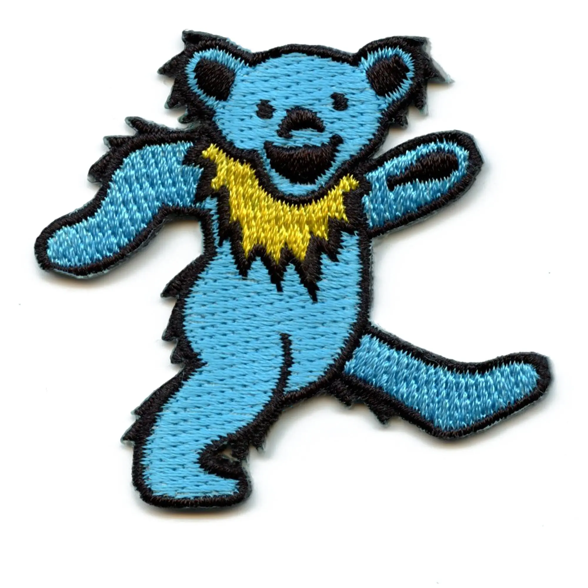 Small Grateful Dead Patch Bear Blue Embroidered Iron On