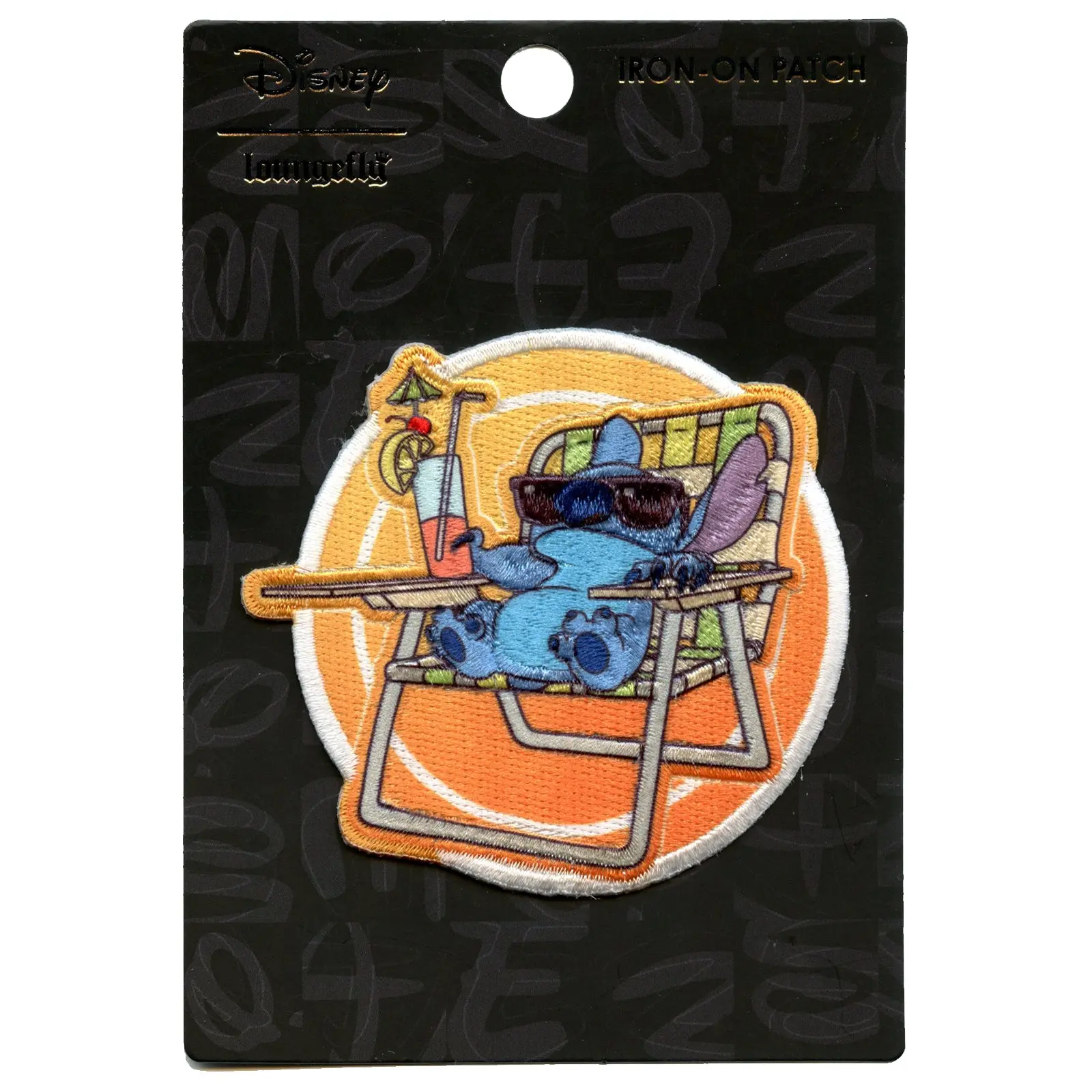 Official Lilo And Stitch: Stitch Chilling Embroidered Iron On Applique Patch - Image 2