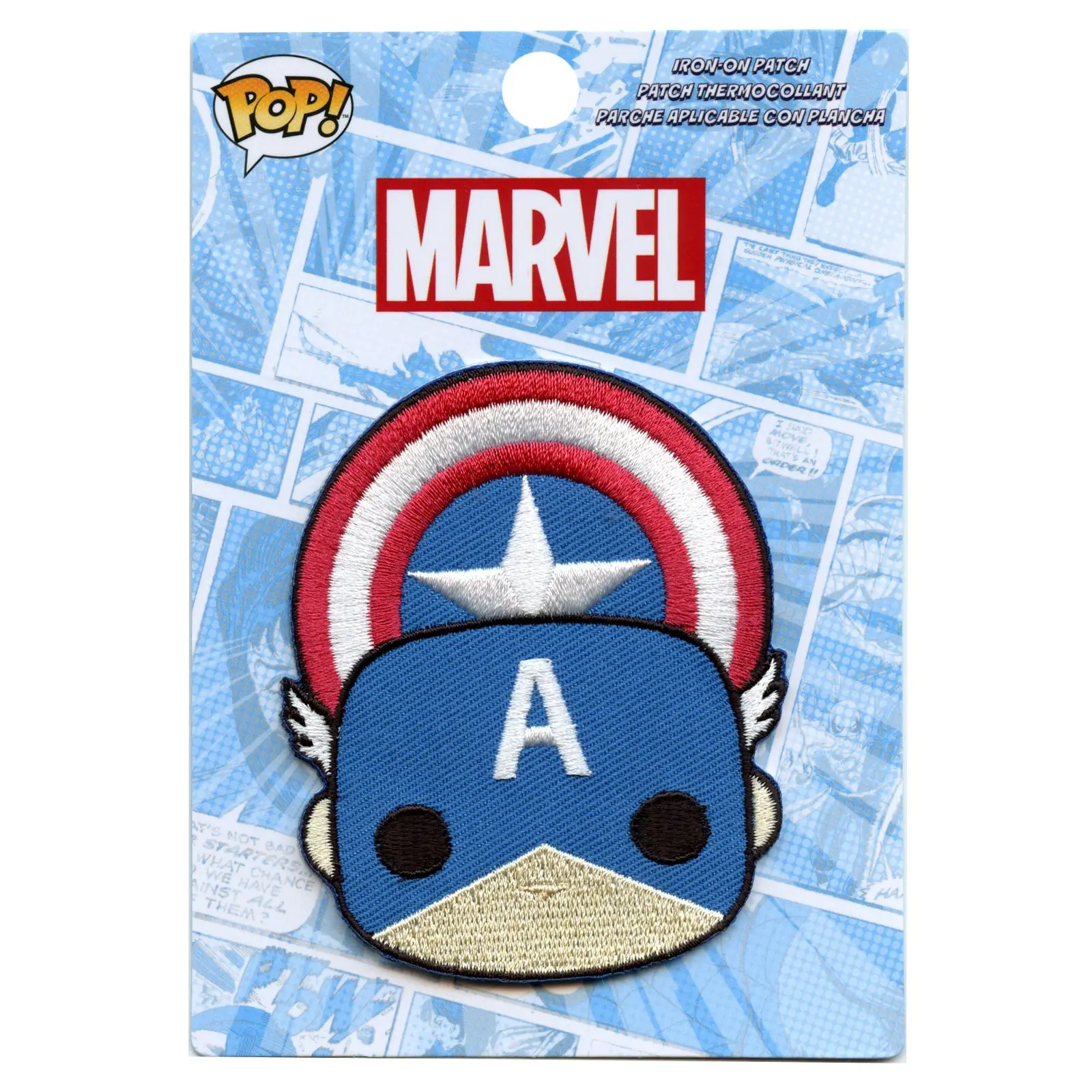 Official Marvel POP Captain America Embroidered Iron On Patch - Image 2