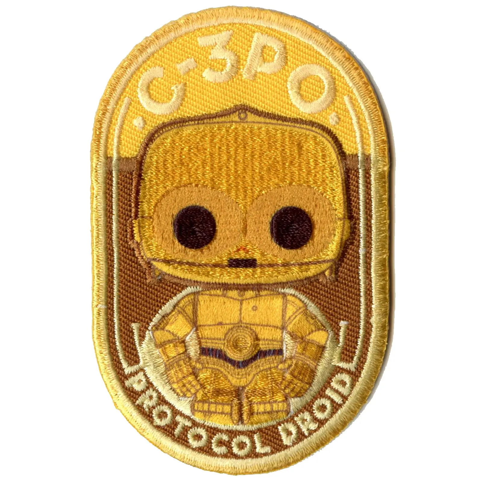Official Star Wars POP C-3PO Protocol Droid Embroidered Iron On Patch