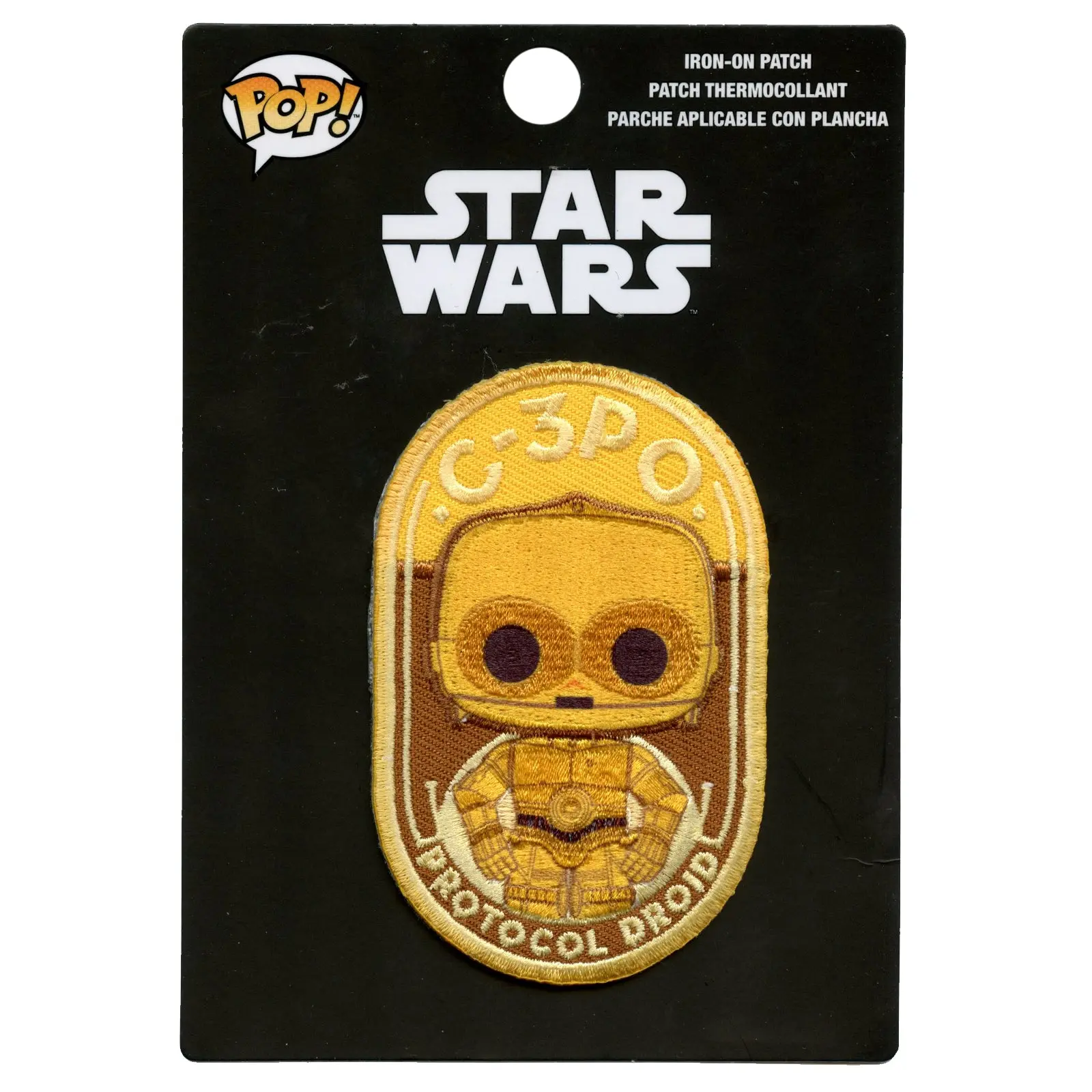 Official Star Wars POP C-3PO Protocol Droid Embroidered Iron On Patch - Image 2