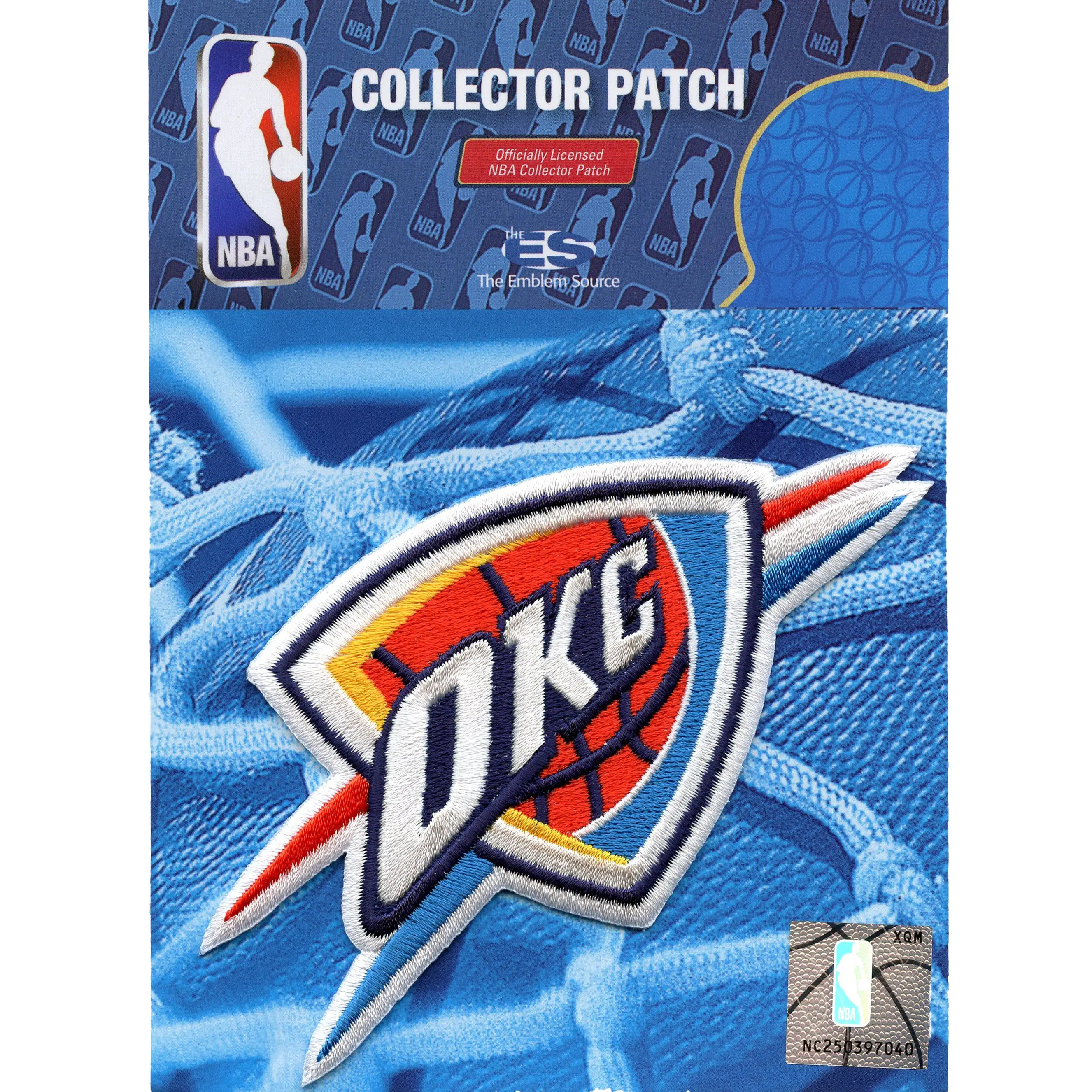 Oklahoma City Thunder Team Logo Embroidered Patch - Image 2