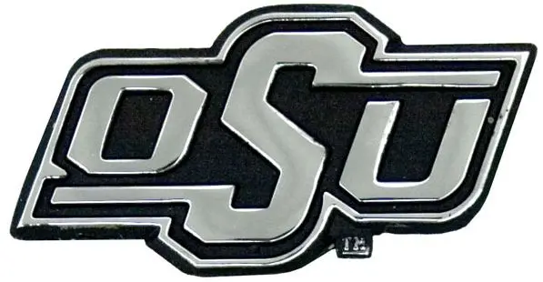 Oklahoma State Cowboys Solid Metal Chrome Emblem