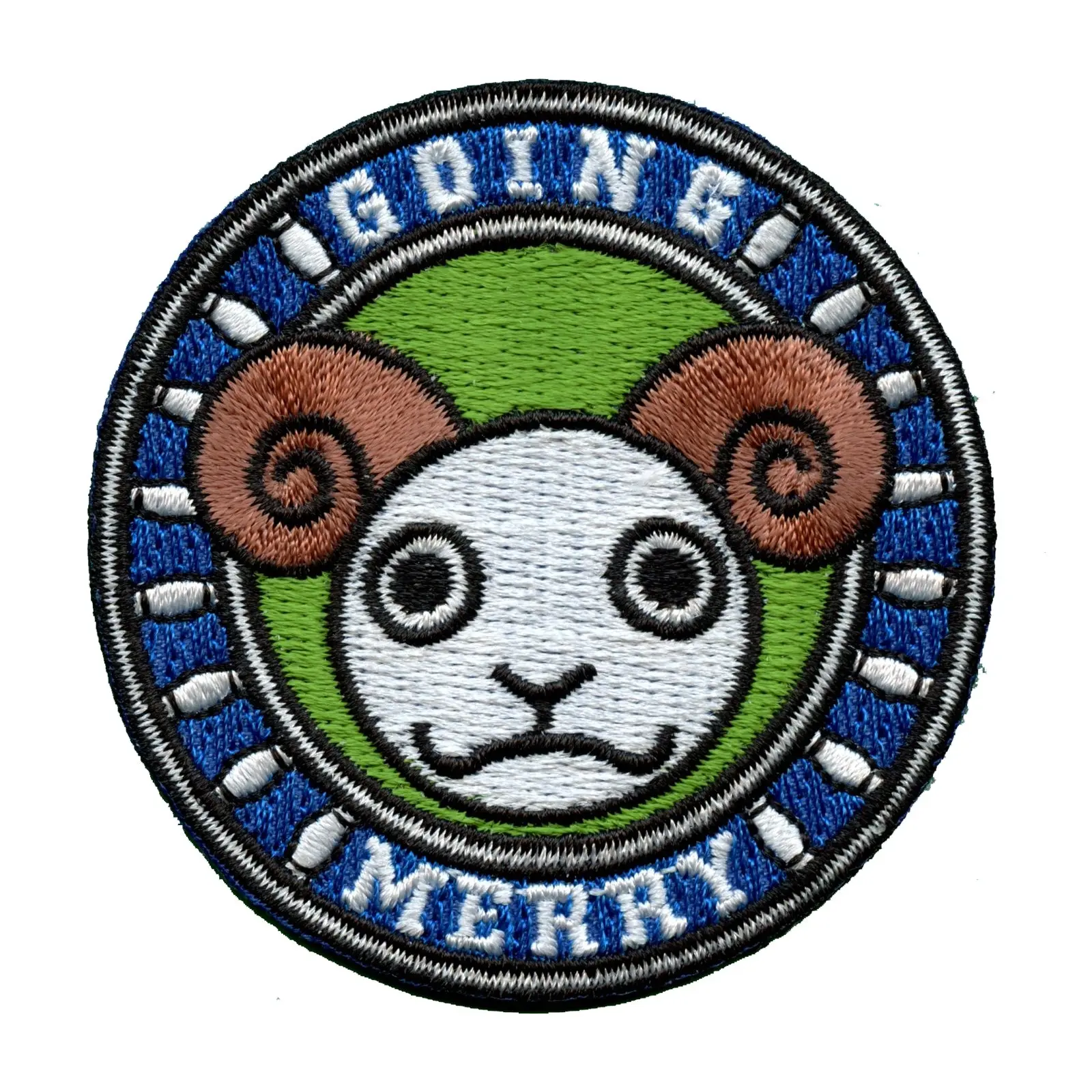 One Piece Anime Going Merry Embroidered Iron On Patch