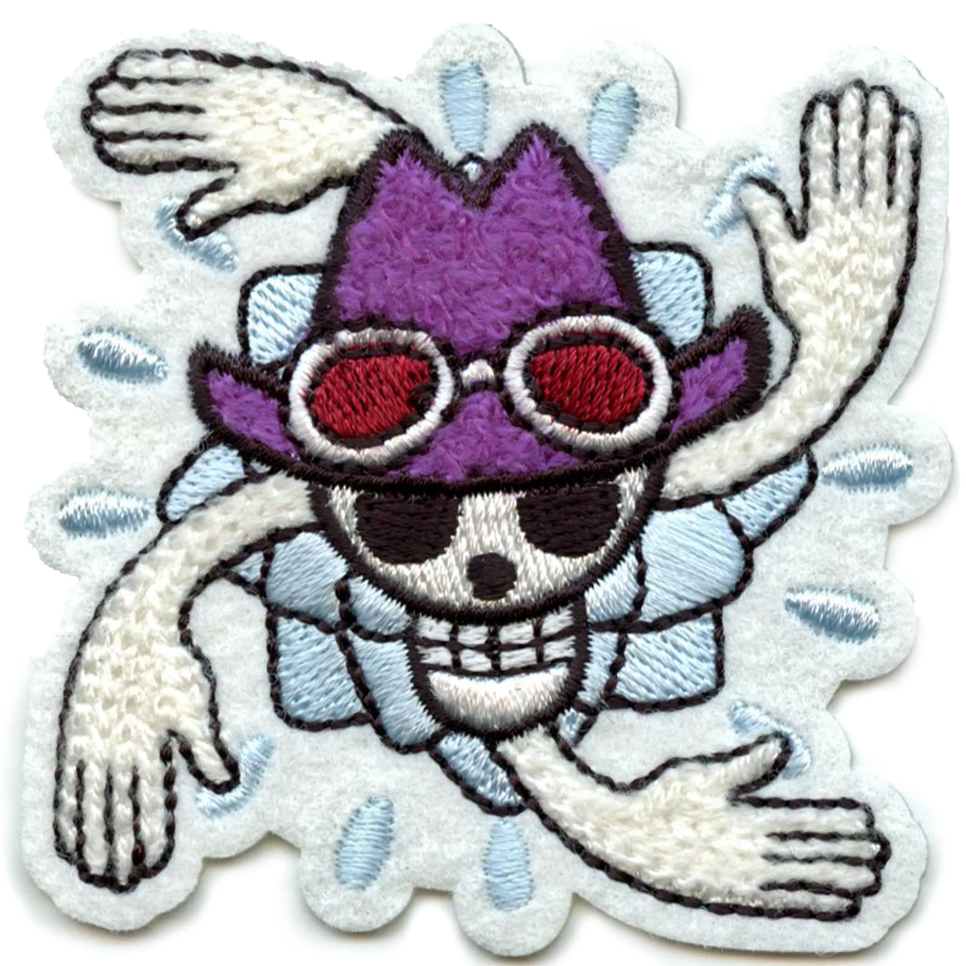 One Piece Robin Jolly Roger Patch Blooming Archaeologist Skull Anime Embroidered Iron On - Image 2