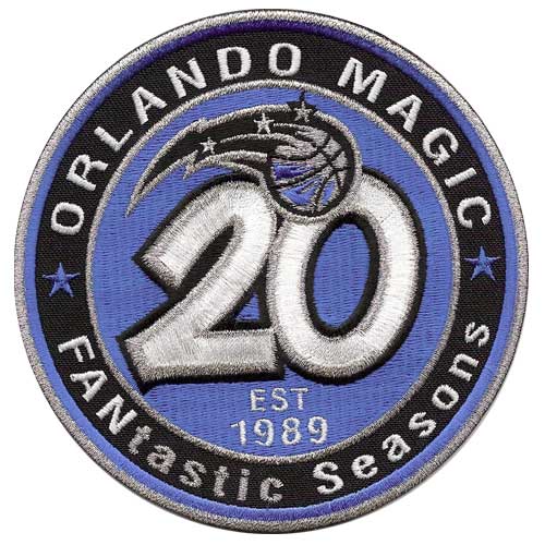 Orlando Magic 20th Anniversary Logo Patch (2008-09)