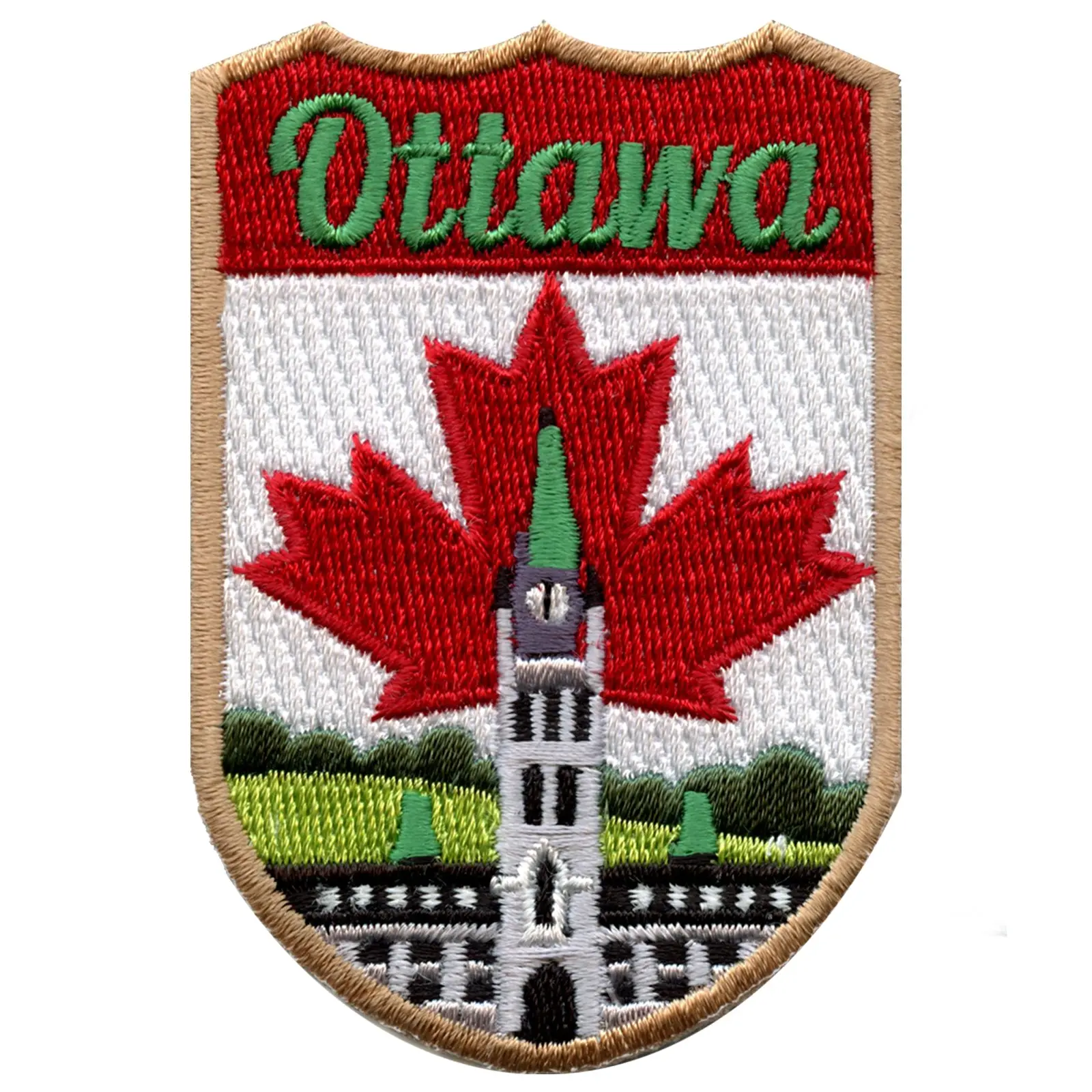 Ottawa Canada Shield Embroidered Iron On Patch