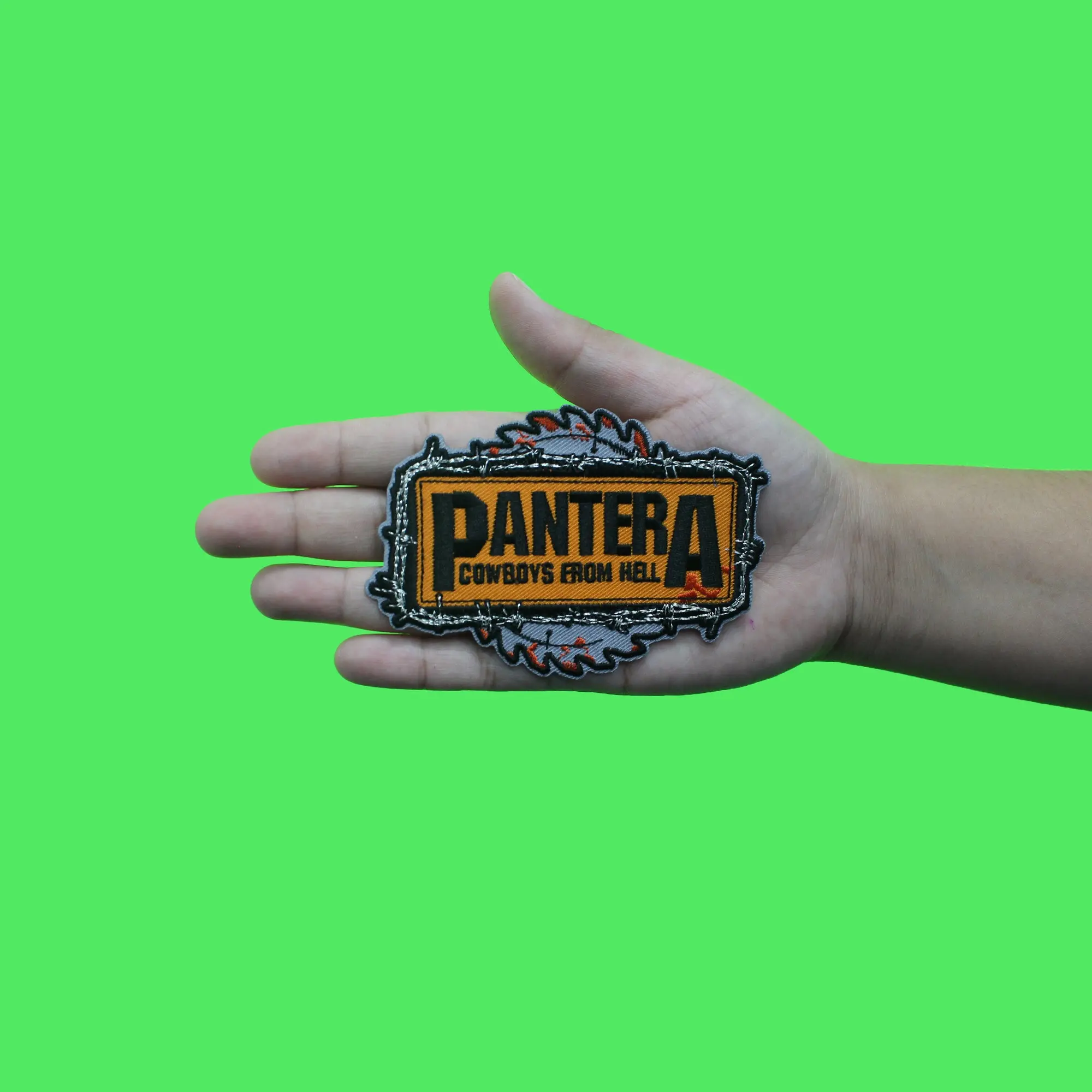 Pantera Chainsaw Logo Patch Cowboys From Hell Embroidered Iron On - Image 2