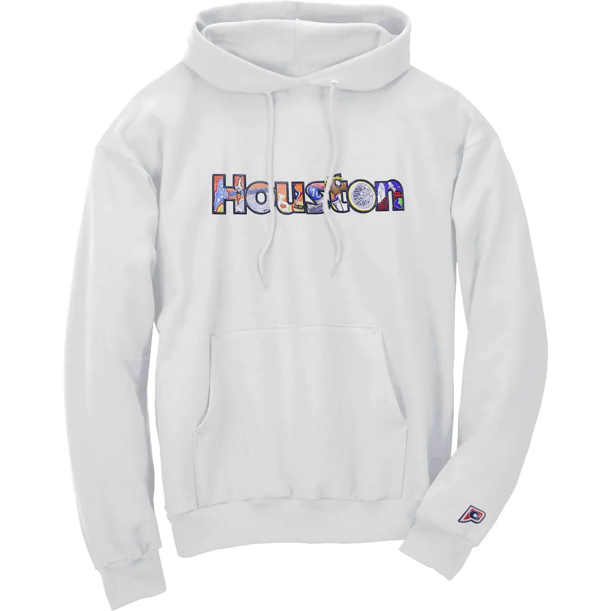 Patch Collection's Houston Texas Iconic Collage Unisex Hoodie