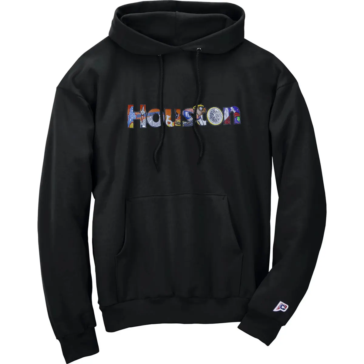 Patch Collection's Houston Texas Iconic Collage Unisex Hoodie - Image 2