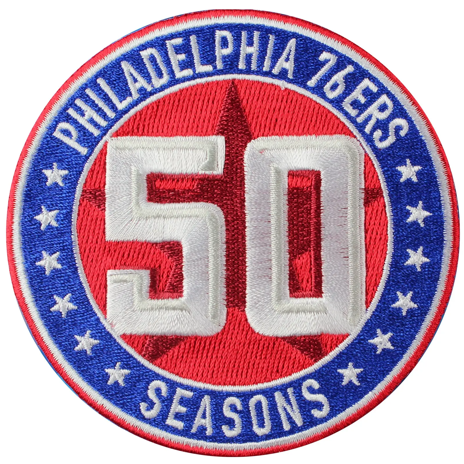 Philadelphia 76ers 50th Anniversary Season Logo Warm Up Jacket Patch (2012-13)