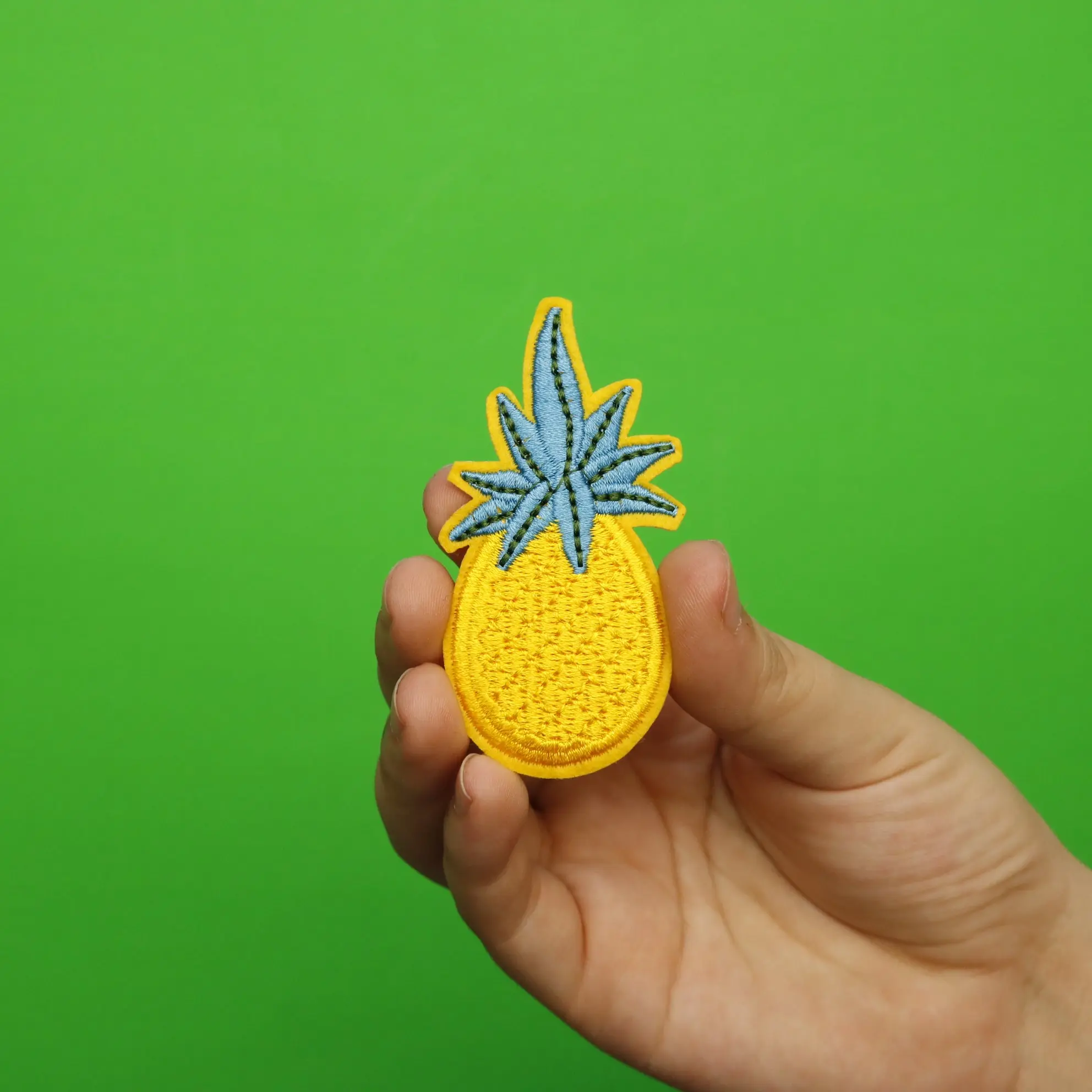 Pineapple Embroidered Applique Iron On Patch - Image 2