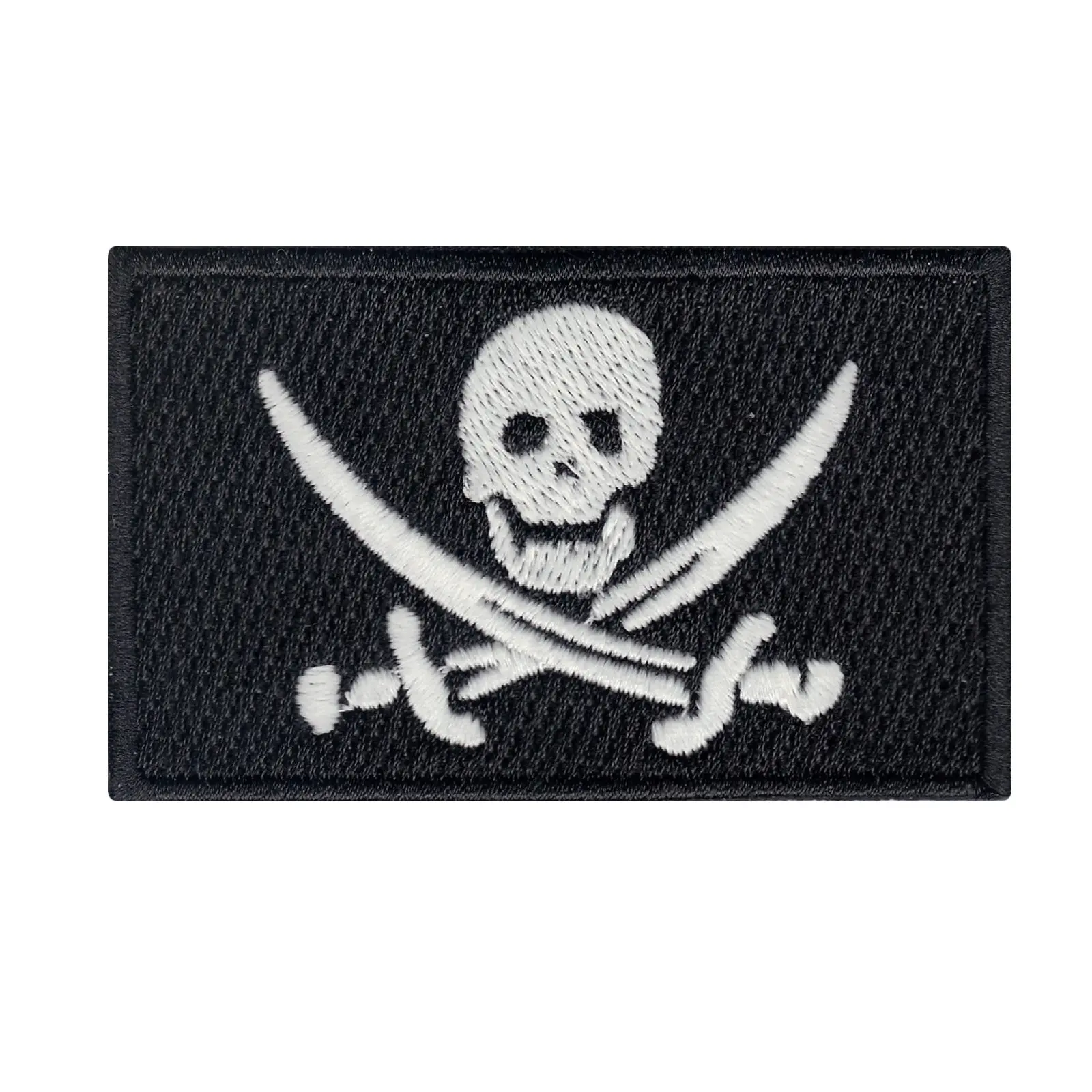 Pirates Flag Glow In Dark Iron On Patch