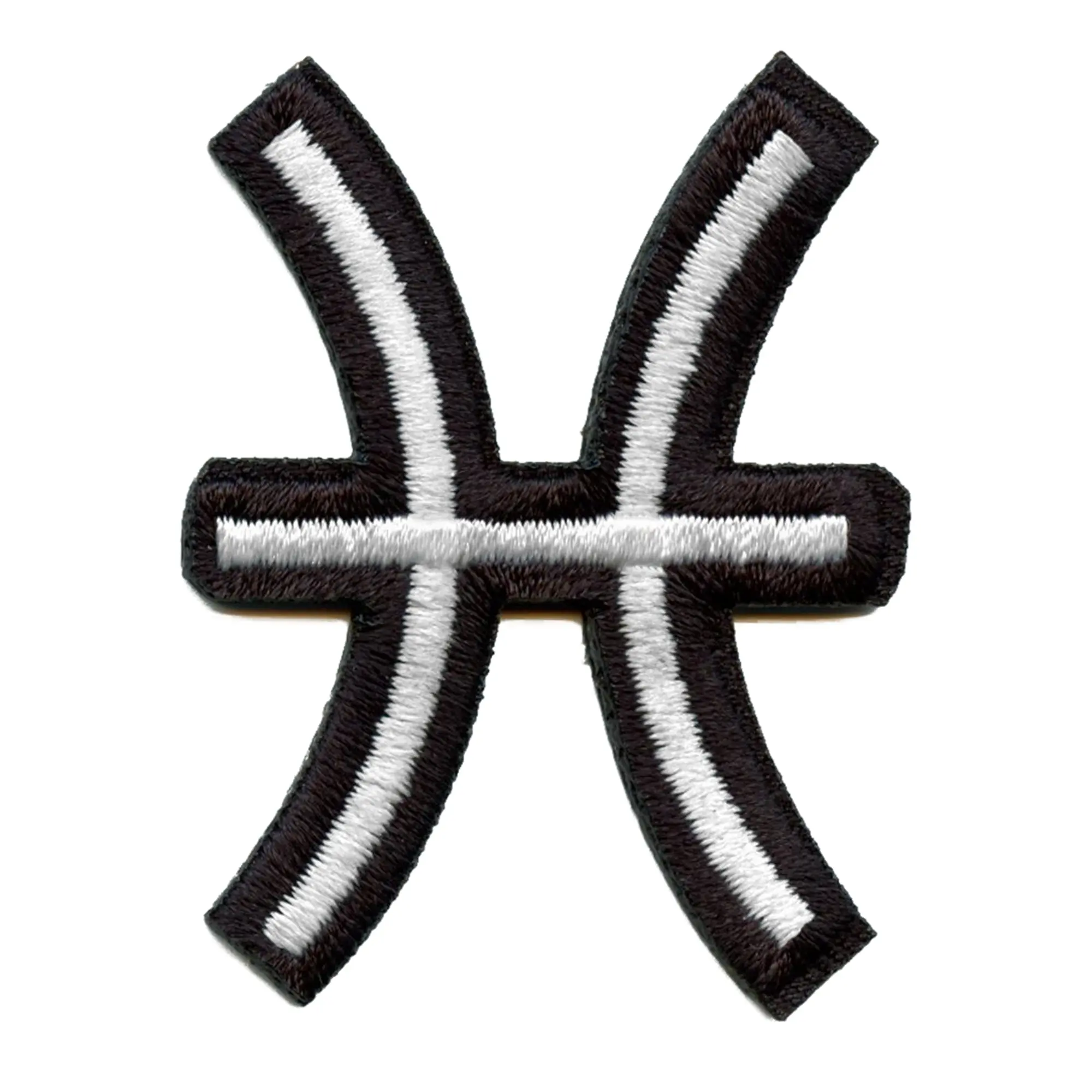 Pisces Astrological Zodiac Symbol Patch Horoscope Fish Sign Embroidered Iron On