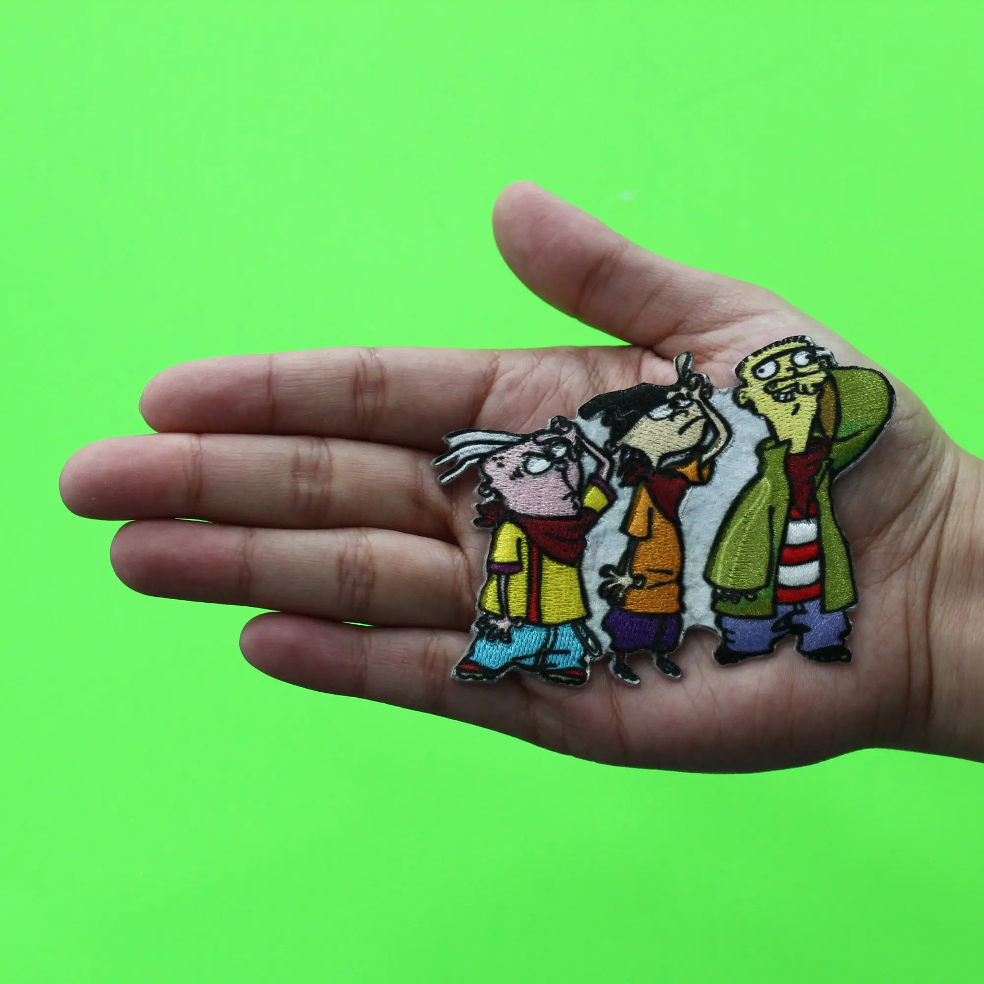 Ed Edd Eddy Trio Group Patch Kids Cartoon Show Embroidered Iron On - Image 2