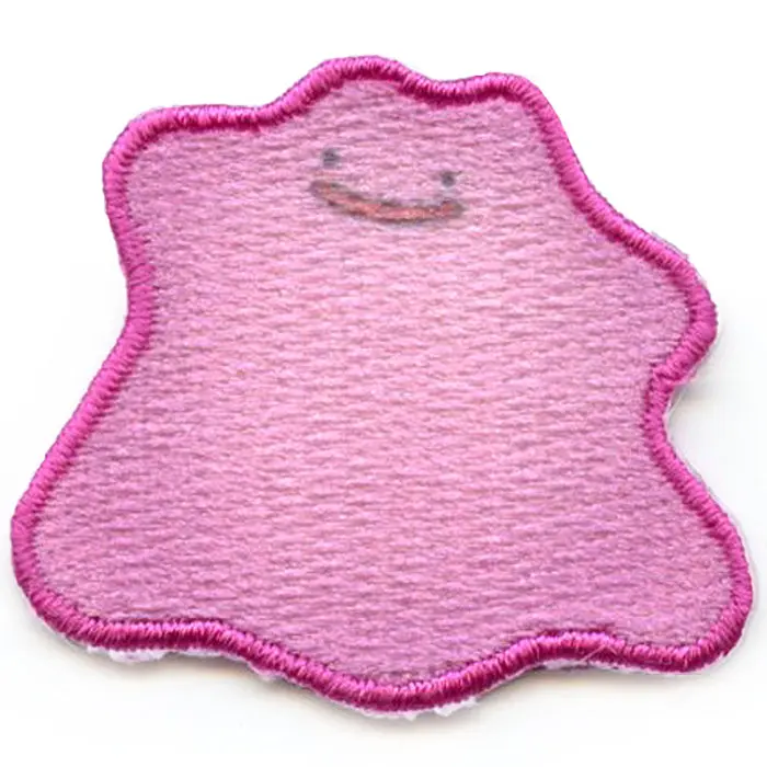 Pokémon Ditto Patch Games TV Character Sublimated Embroidery Iron-On - Image 2