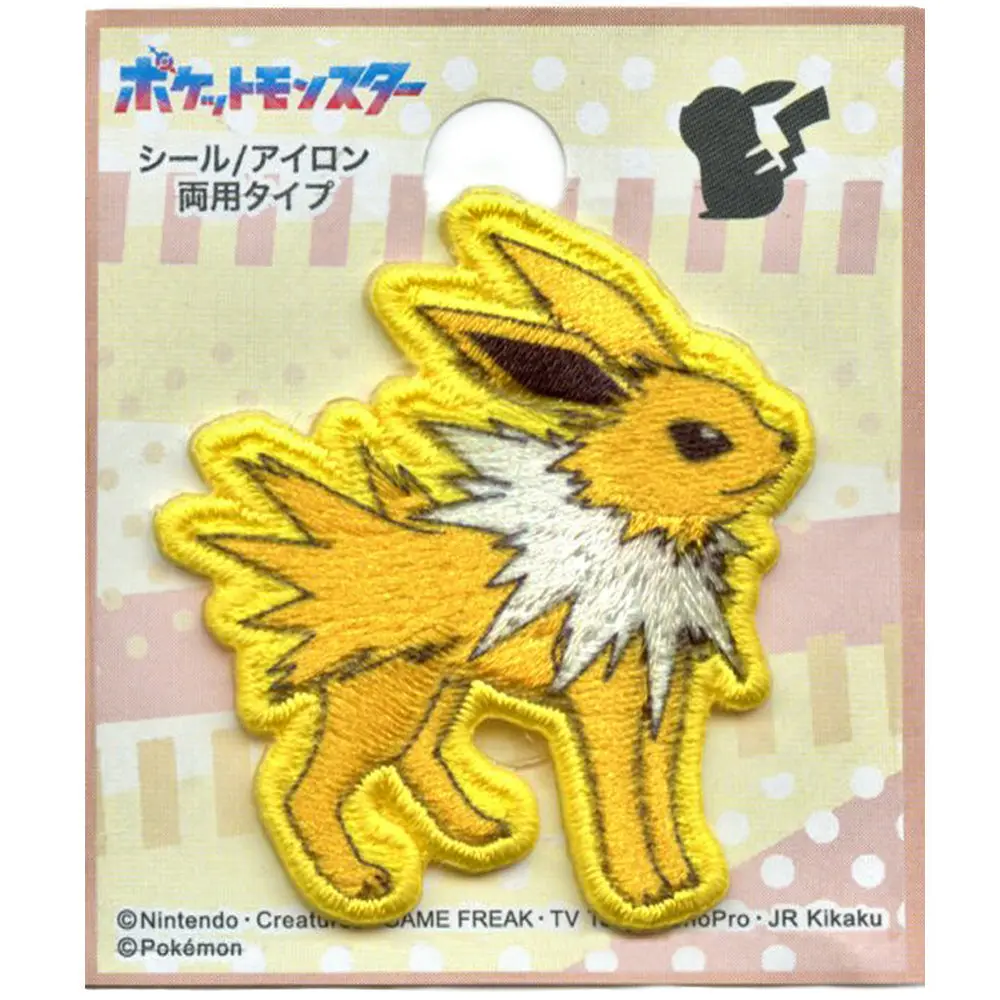 Pokémon Jolteon Patch Games TV Character Sublimated Embroidery Iron-On - Image 2