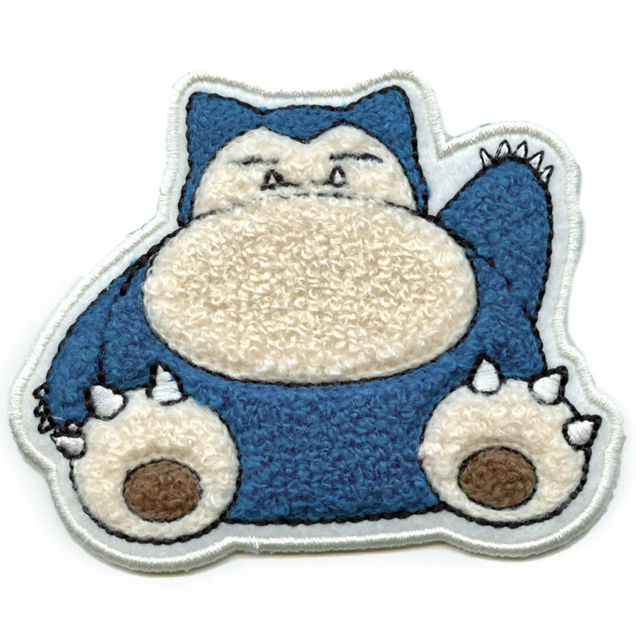 Pokémon Snorlax Sleeping Patch Games TV Character Chenille Iron-On - Image 2