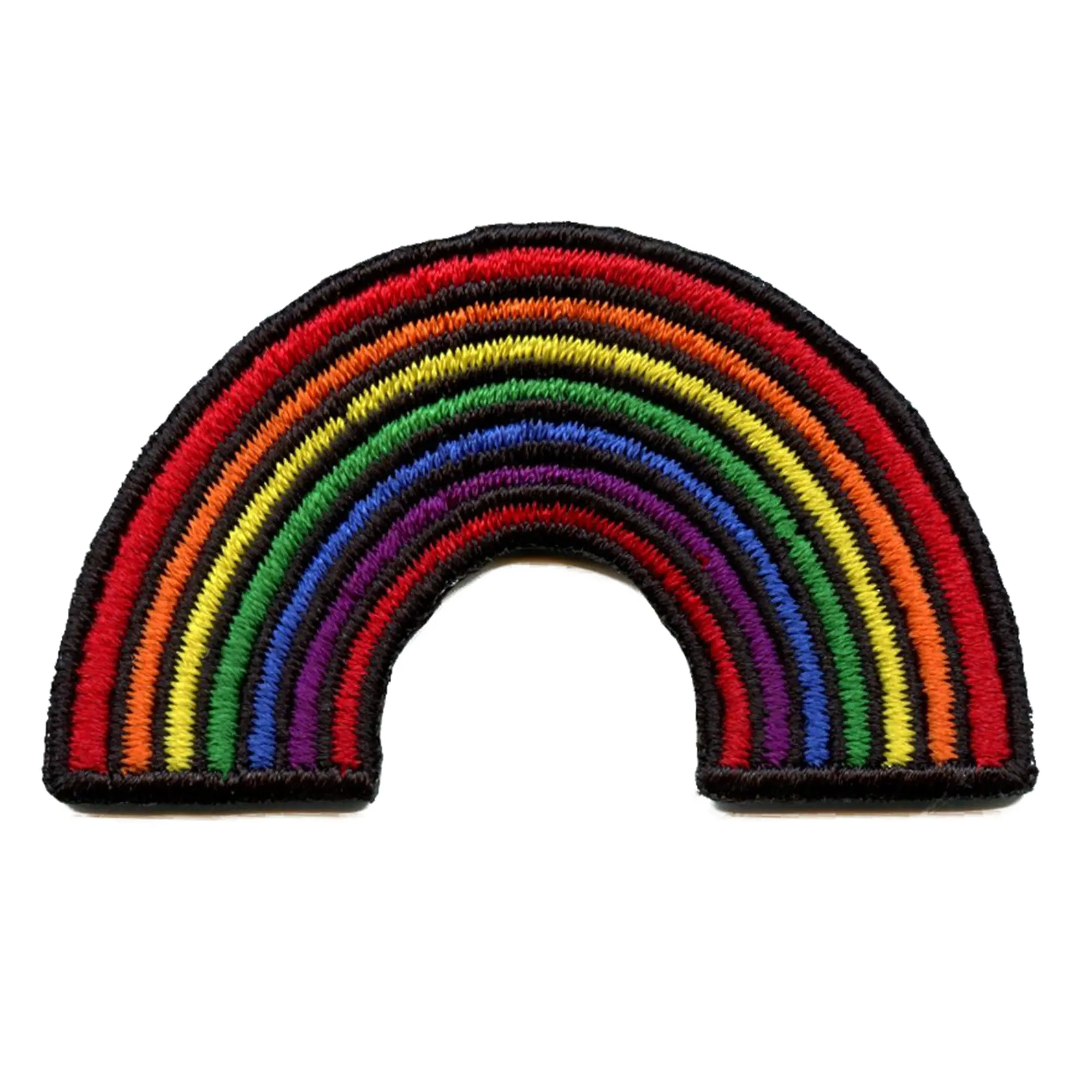 Rainbow Embroidered Iron On Patch