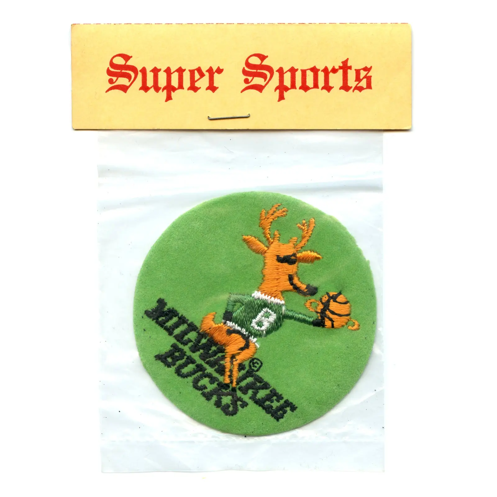 Rare Milwaukee Bucks NBA Basketball Vintage Round Team Logo Patch