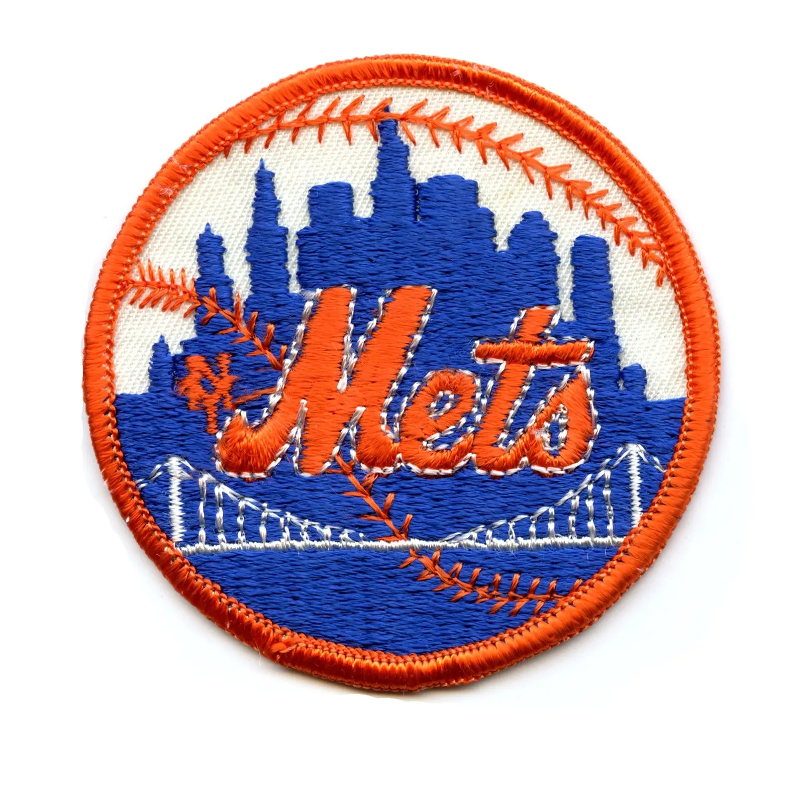 Rare New York Mets MLB Baseball Vintage Round Team Logo Patch
