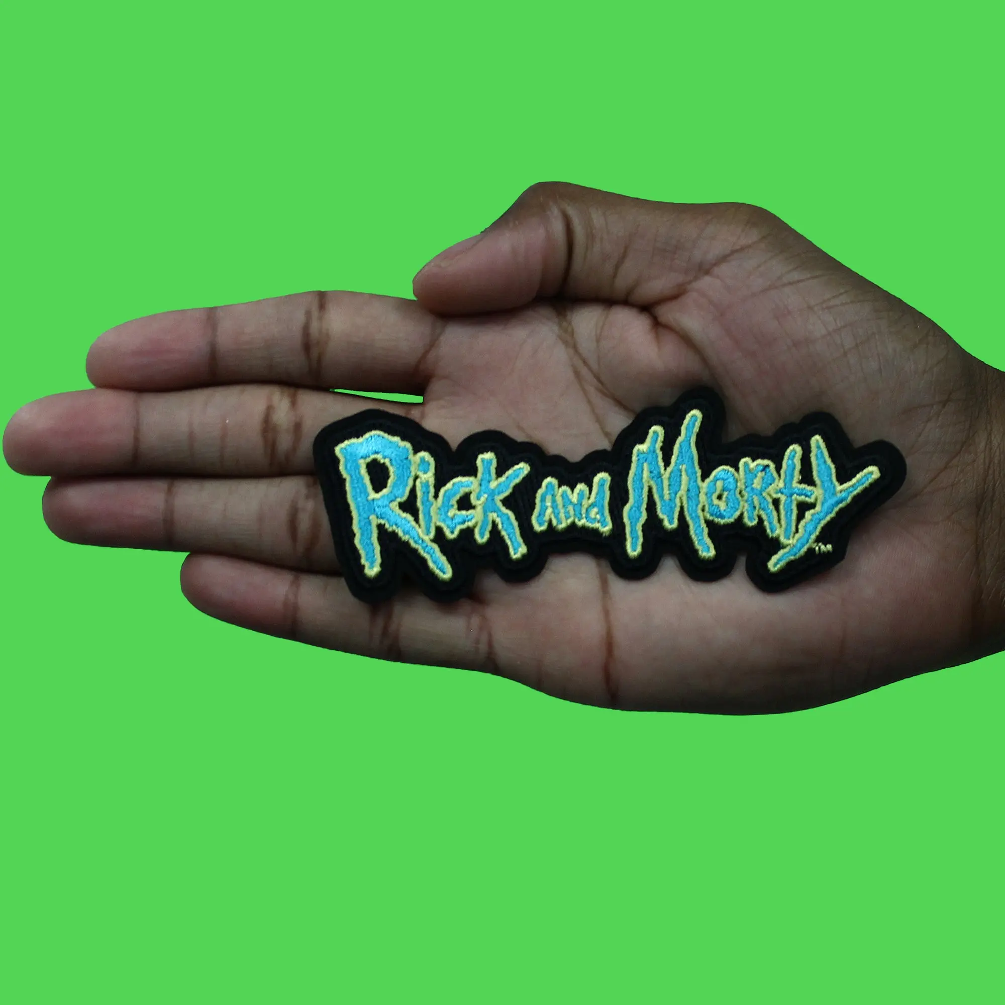 Rick and Morty Patch Cartoon Name Logo Embroidered Iron On - Image 2